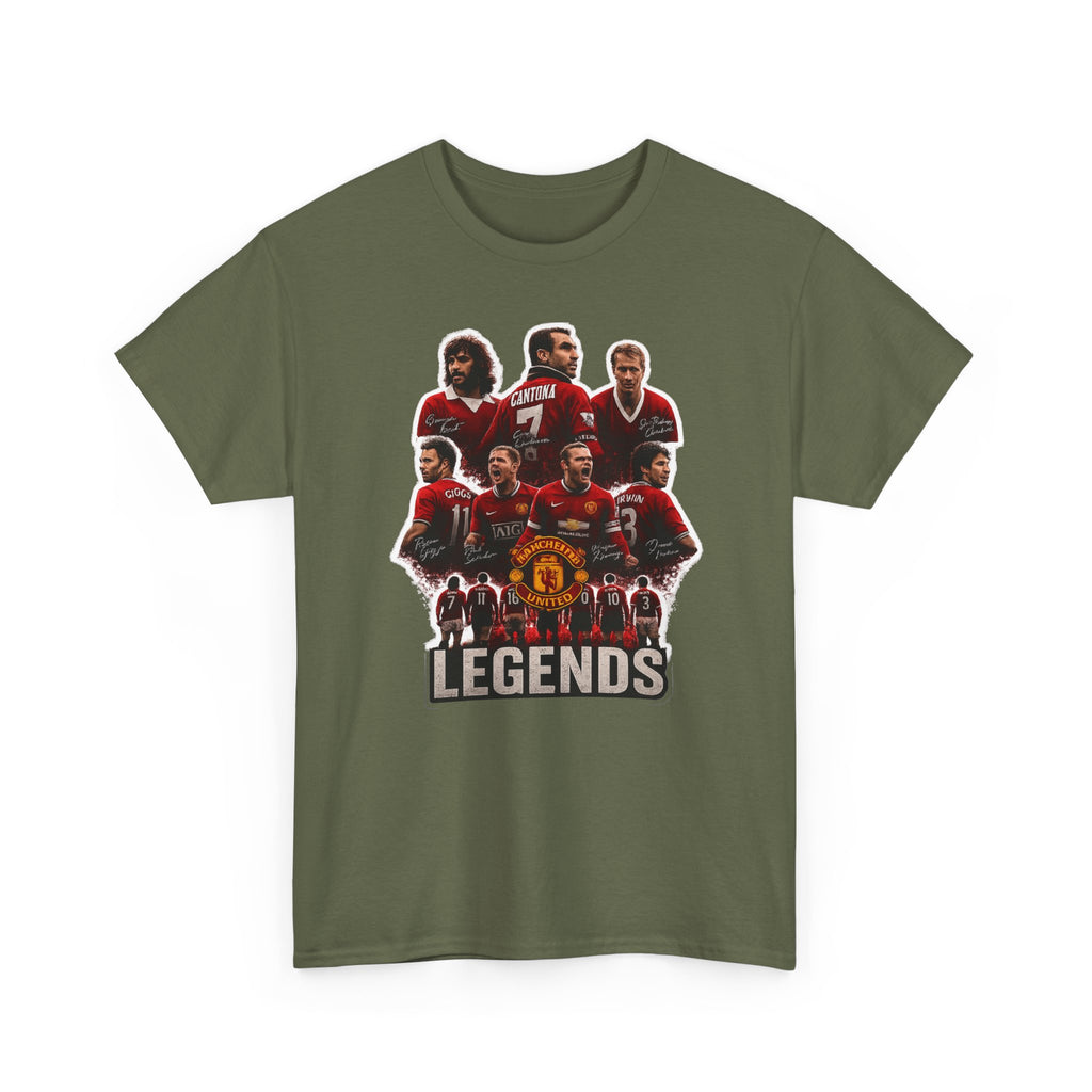 Manchester United Legends Football Team Tee — Retro Manchester United Players Graphic Shirt