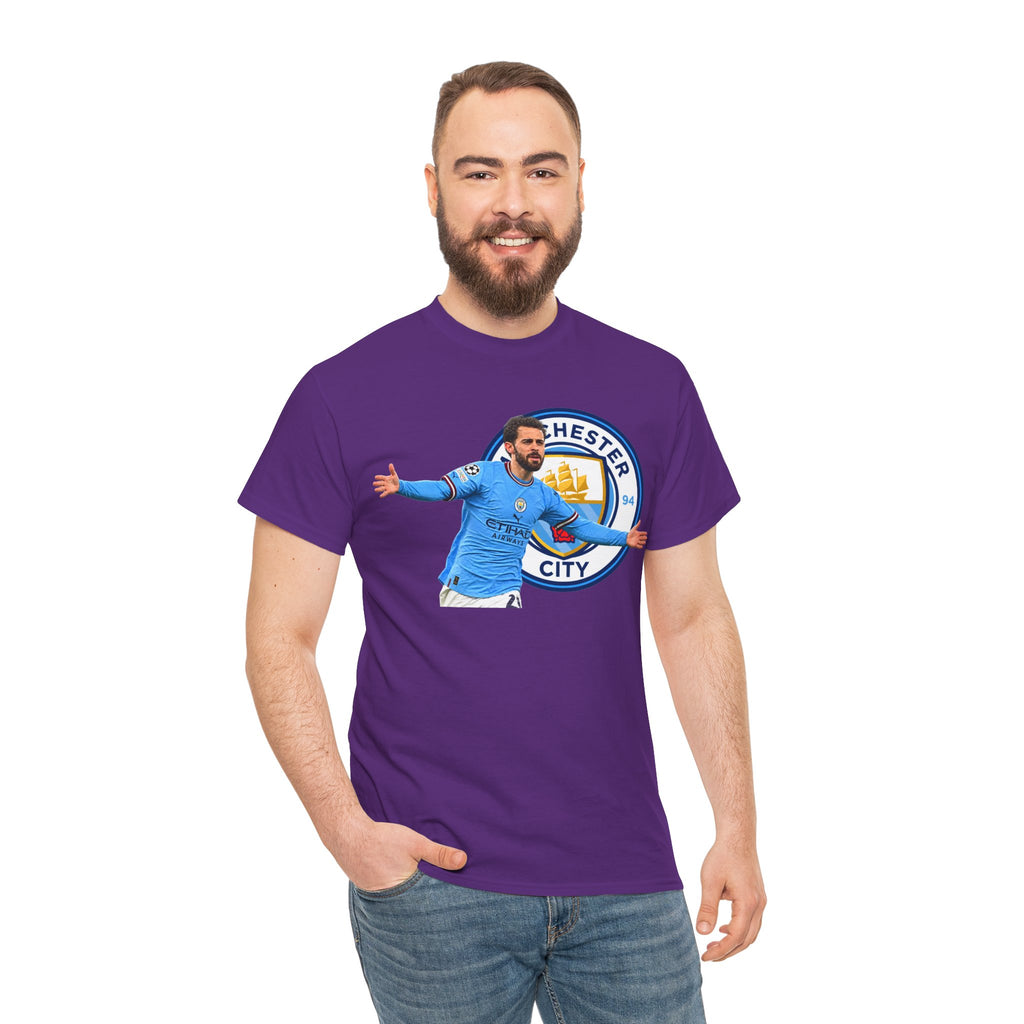 Bernardo Silva Manchester City Football Club Graphic Tee — Celebratory Player Design