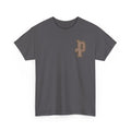Retro 'p' Pep Inspired Manchester City Cotton Tee — Vintage Brown Monogram T-Shirt