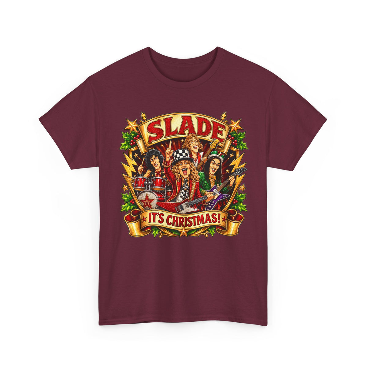 Slade it's Christmas Unisex Heavy Cotton Tee