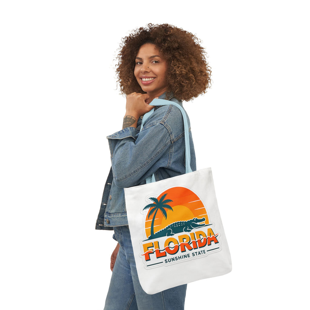 Florida Sunshine State Canvas Tote