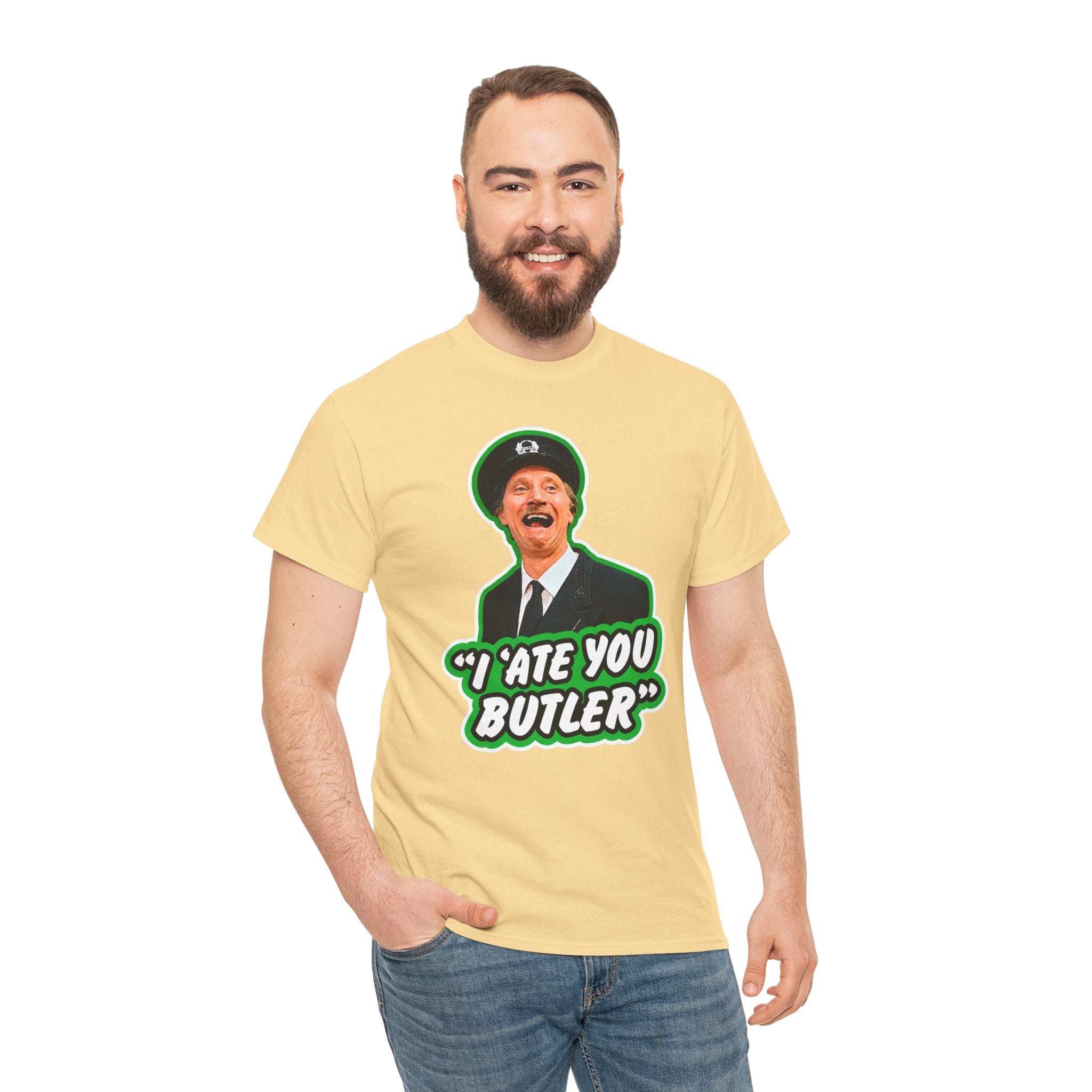 I Ate You Butler T-Shirt — Funny Retro Butler Graphic Tee
