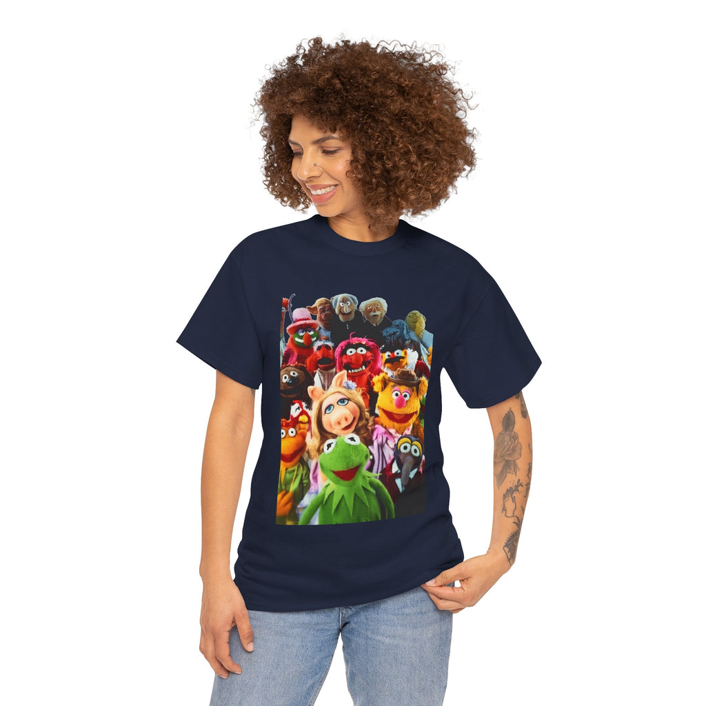 Muppets Puppet Ensemble Graphic Tee — Fun Family Cartoon Shirt