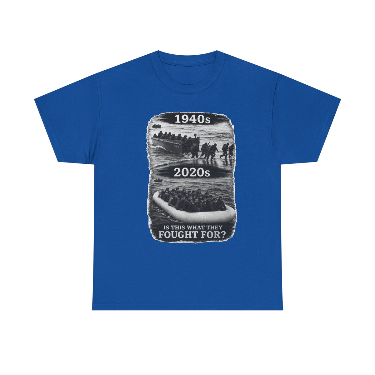 1940s vs 2020s Veterans Tribute Tee — "Is This What They Fought For?"