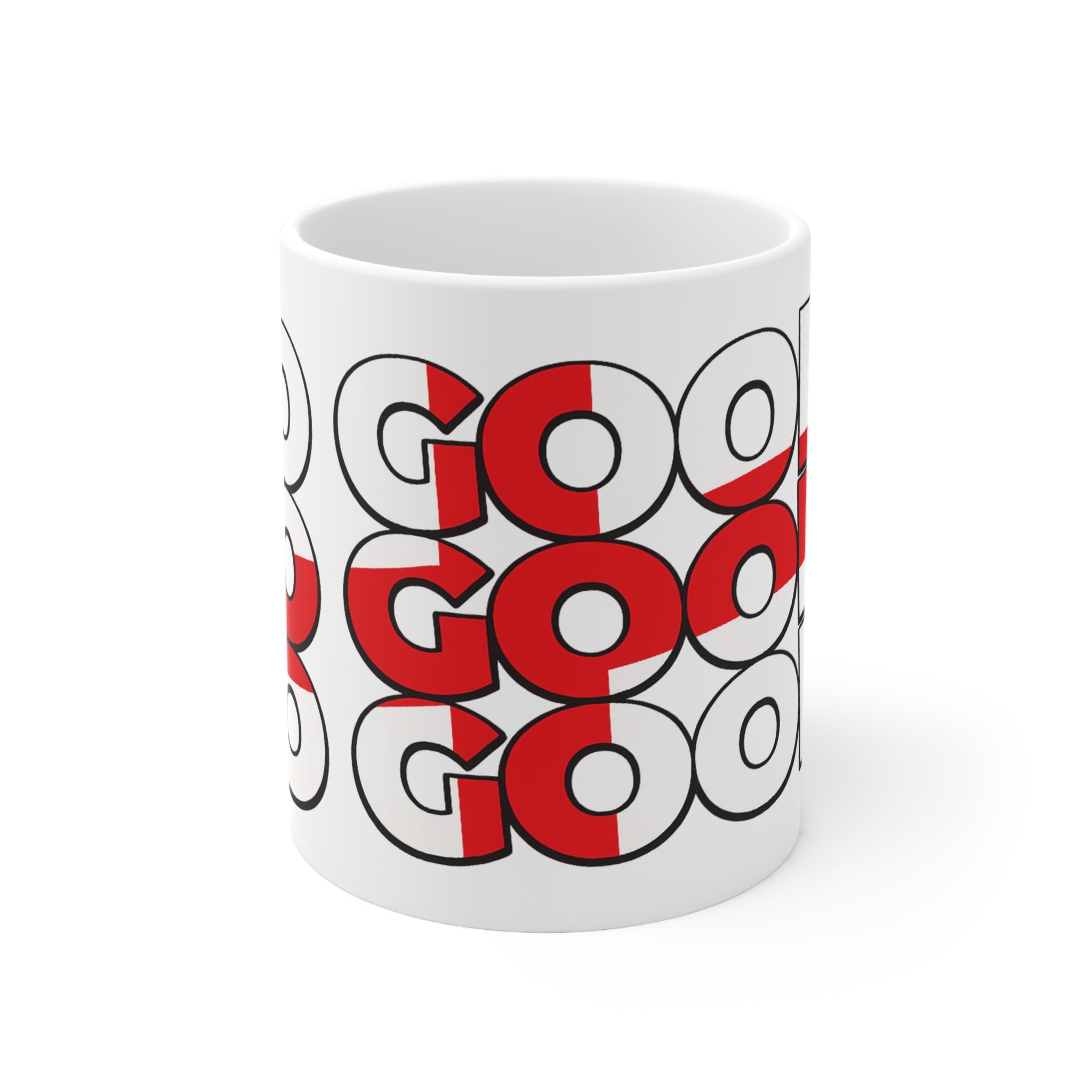 England 'SO GOOD' Bold Graphic Ceramic Coffee Cup (11oz & 15oz)