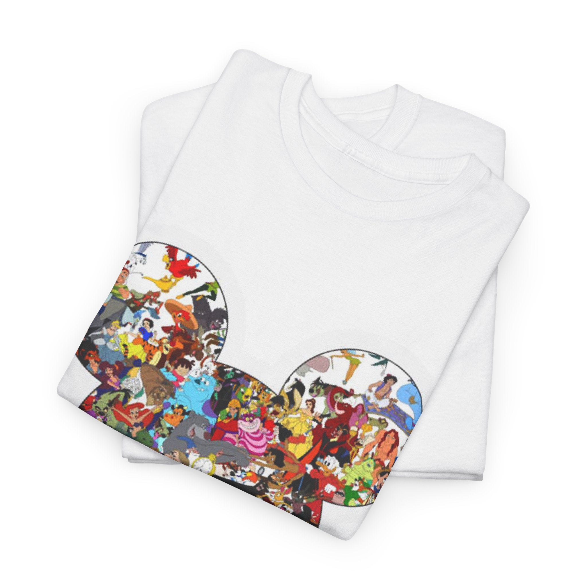 Mickey Collage T-Shirt — Vintage Disney Characters Graphic Tee