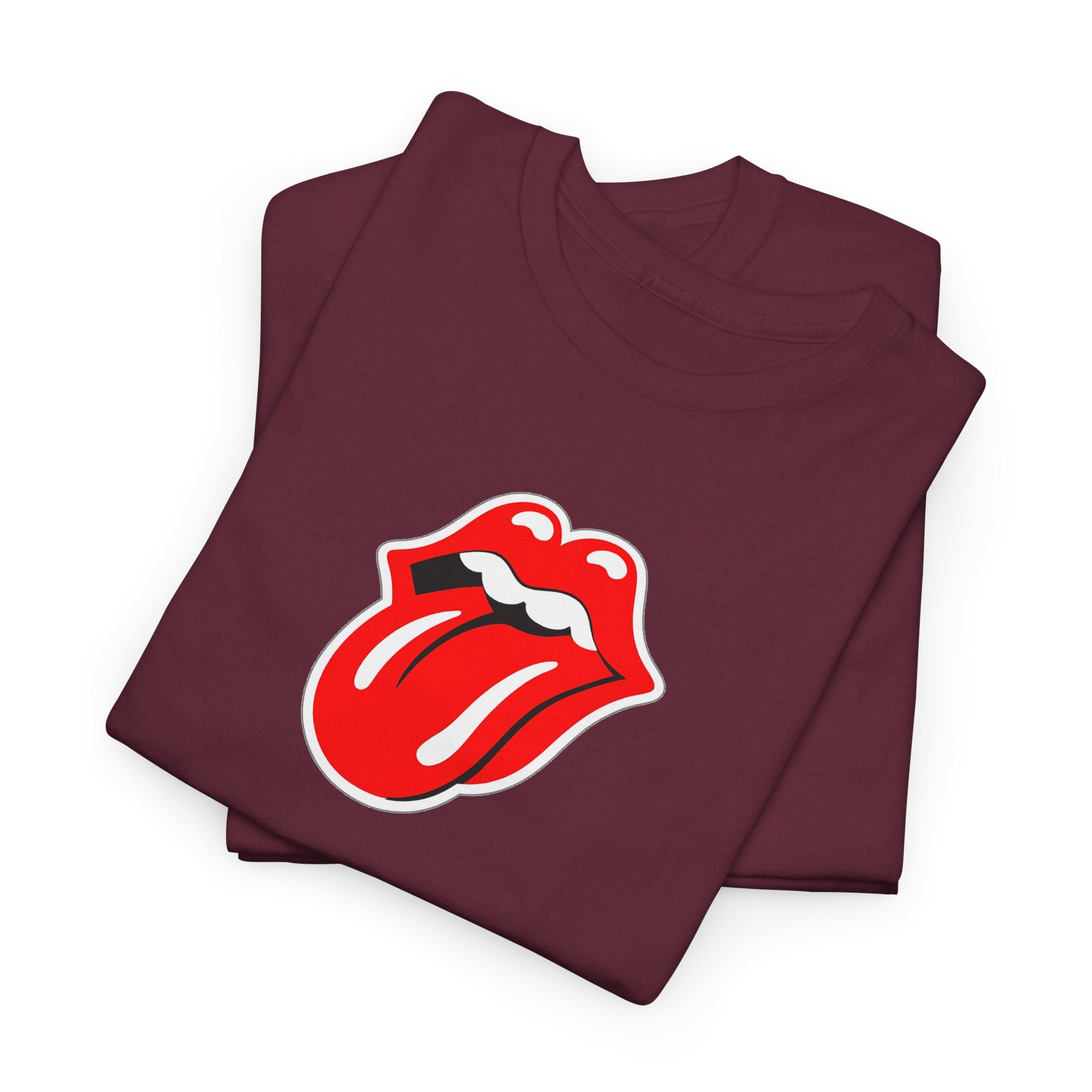 Rock Retro Red Tongue and Lips Graphic Tee