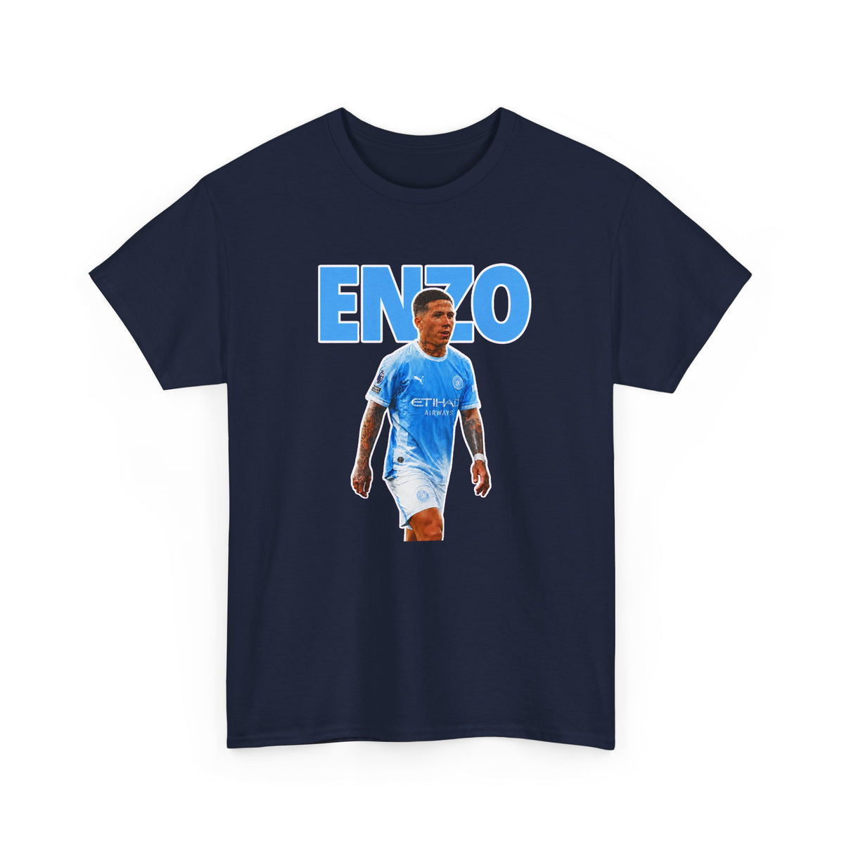 Enzo Fernandez Manchester City Inspired Cotton T-Shirt