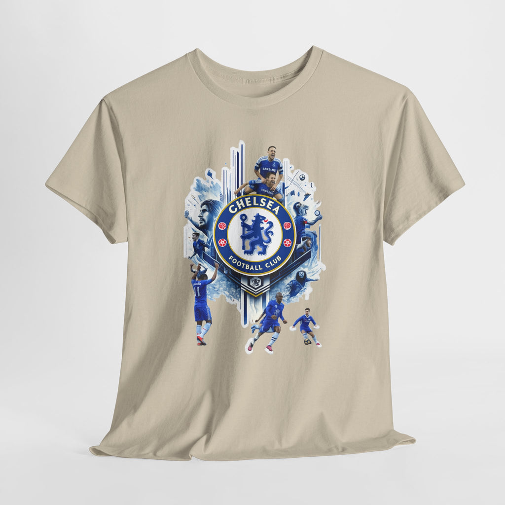 Chelsea FC Crest Players T-Shirt — Blue Football Fan Tee