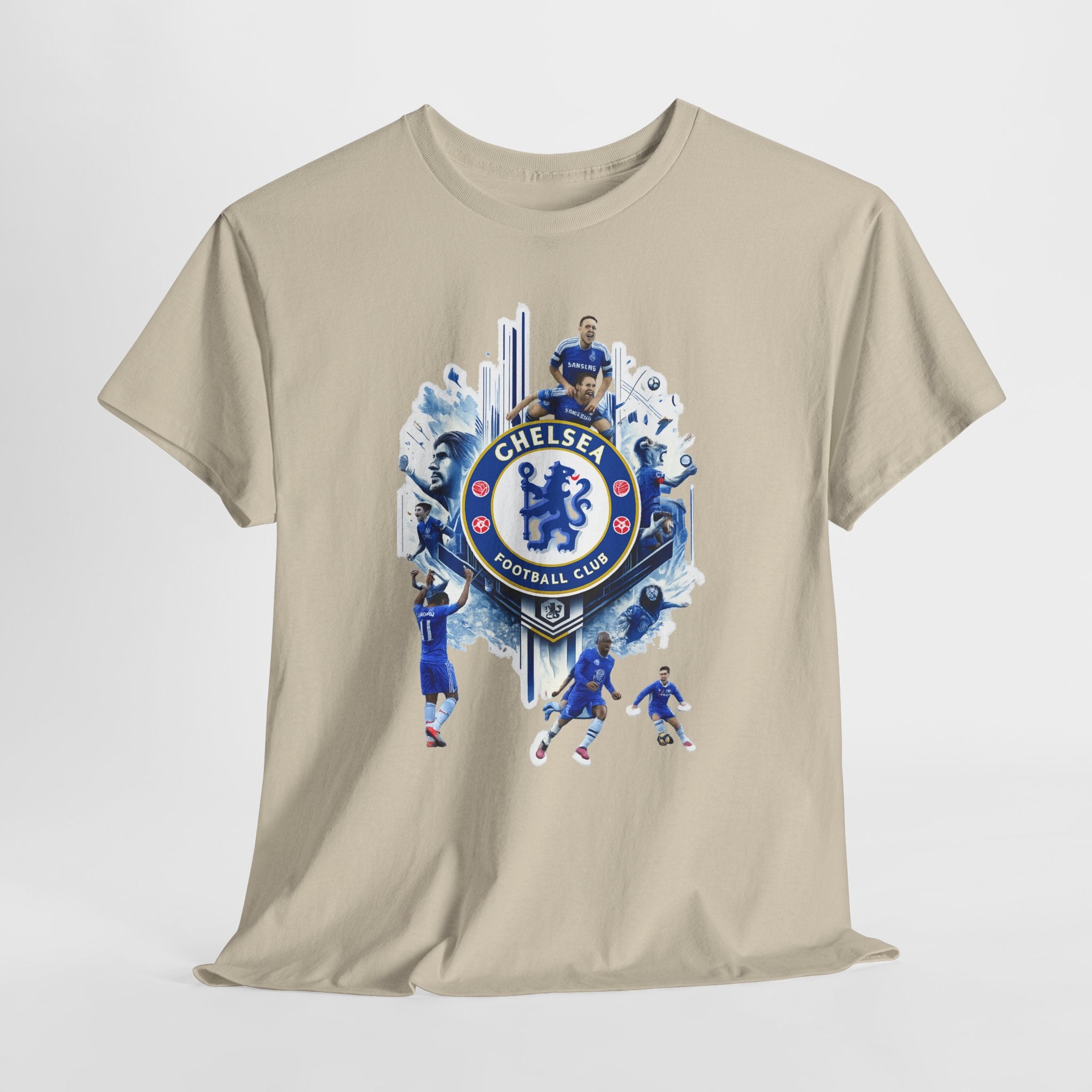 Chelsea FC Crest Players T-Shirt — Blue Football Fan Tee