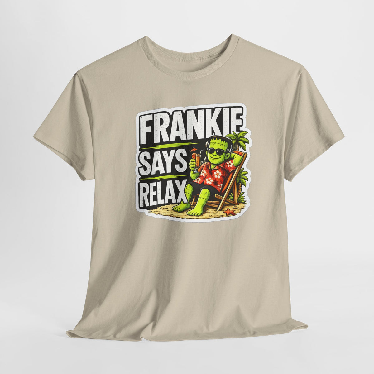 Frankie Says Relax Funny Graphic Cotton T-Shirt