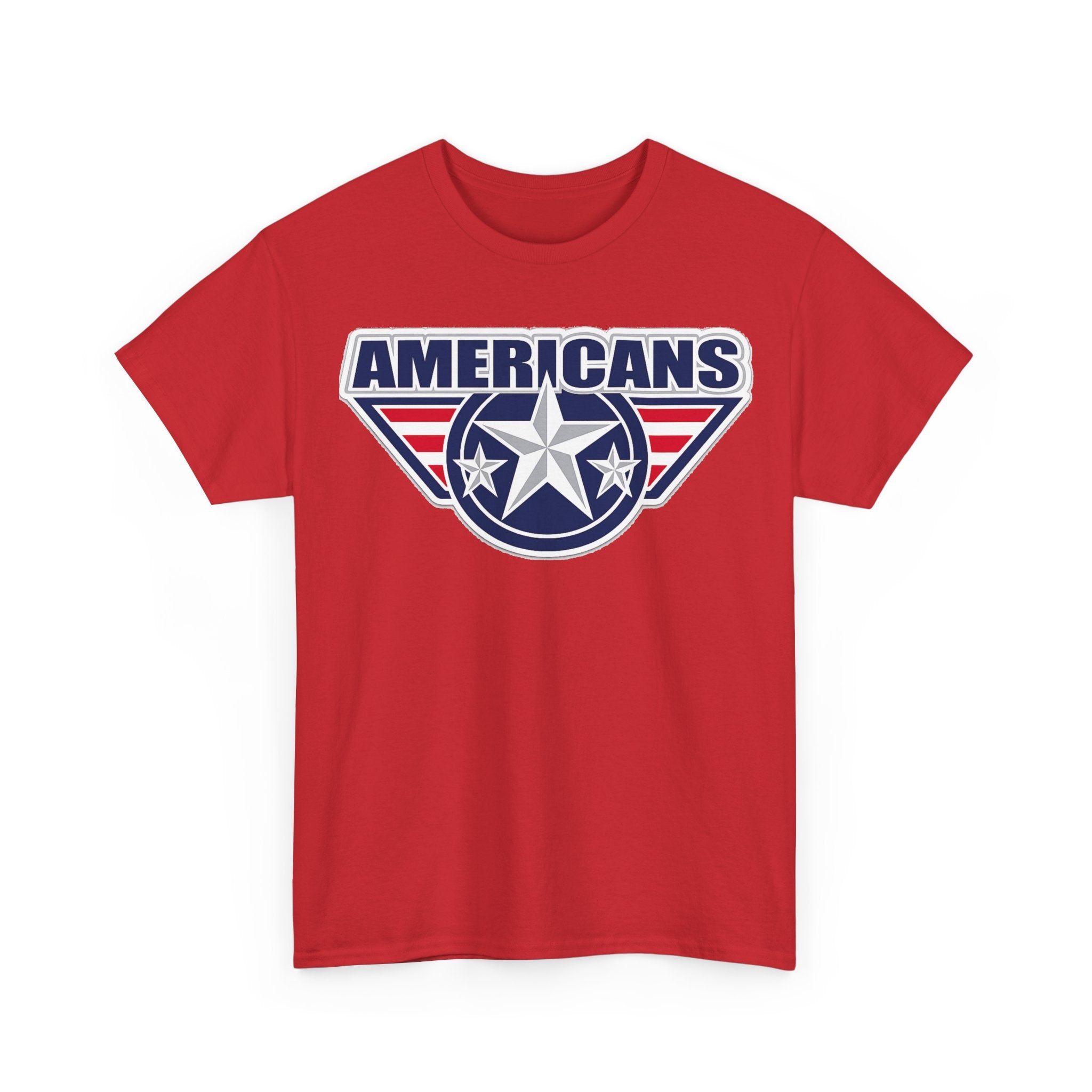 Americans Patriotic Star T‑Shirt — Red White Blue USA Graphic Tee