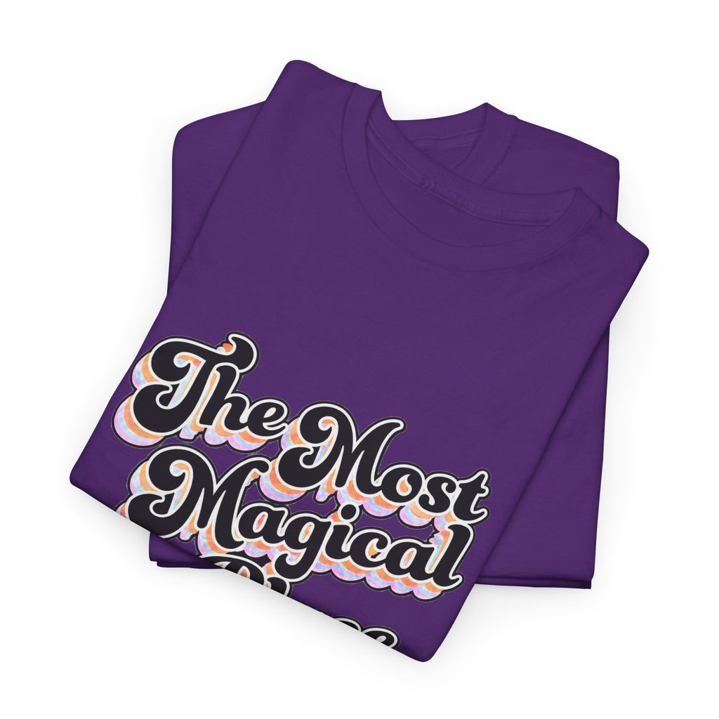 Most magical place in earth Disney inspired Unisex Heavy Cotton Tee