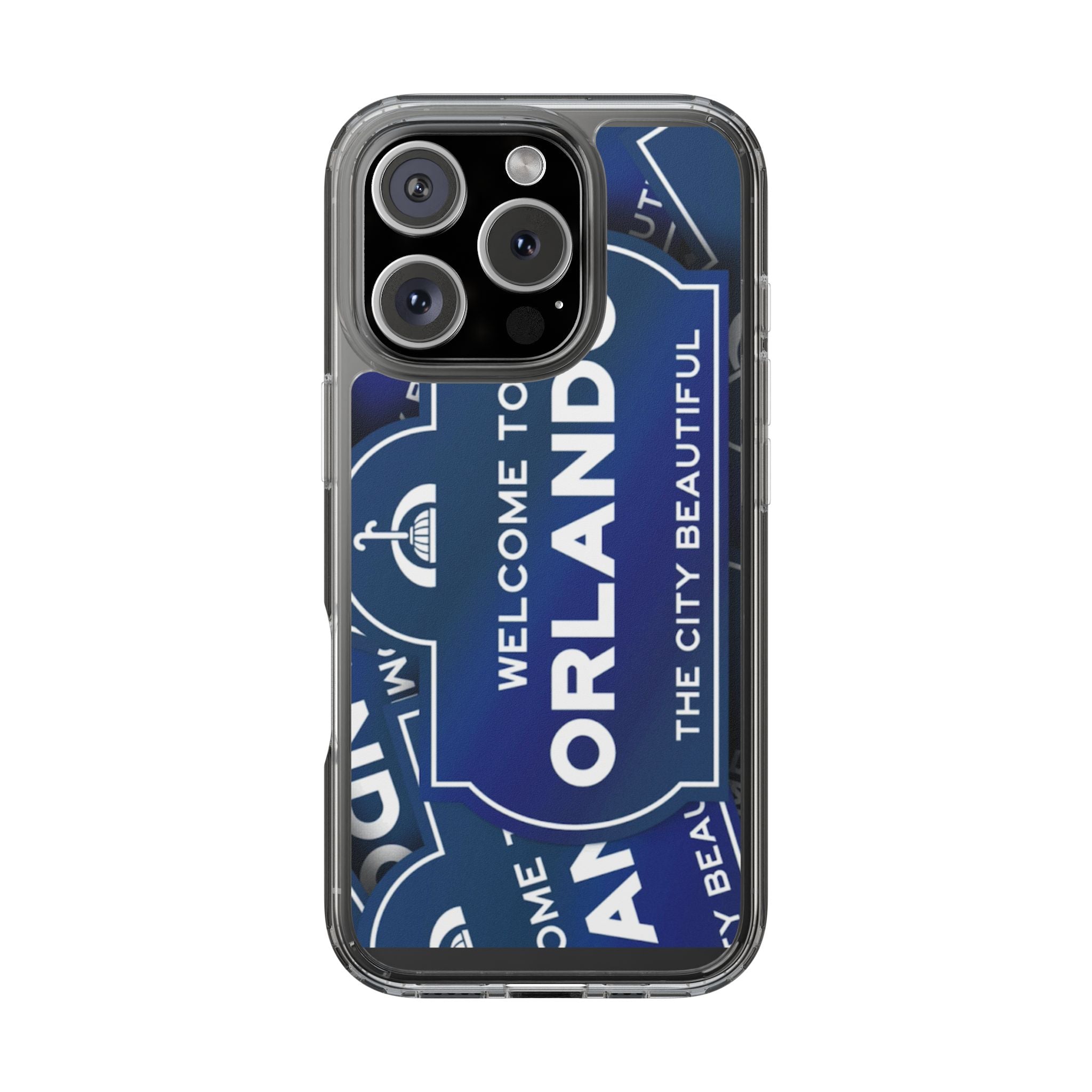Orlando Clear Phone Case — "Welcome to Orlando" City Sign Design