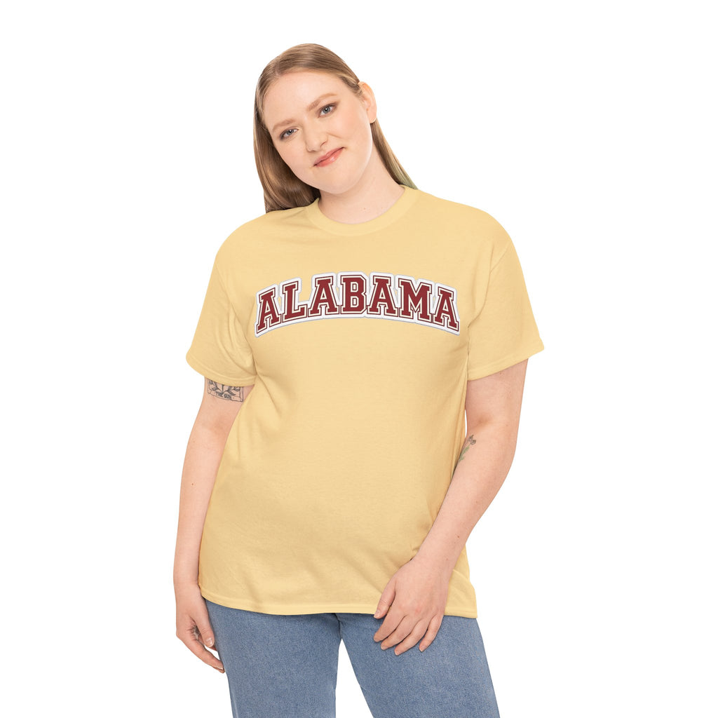 Alabama Arch Logo Tee – Crimson College Pride T‑Shirt