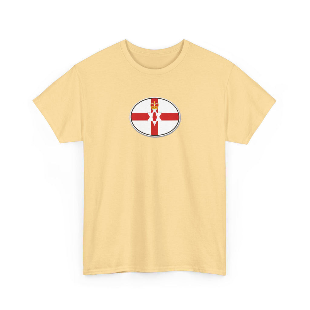 Northern Ireland Flag T‑Shirt — Small Oval Emblem Votton T-Shirt