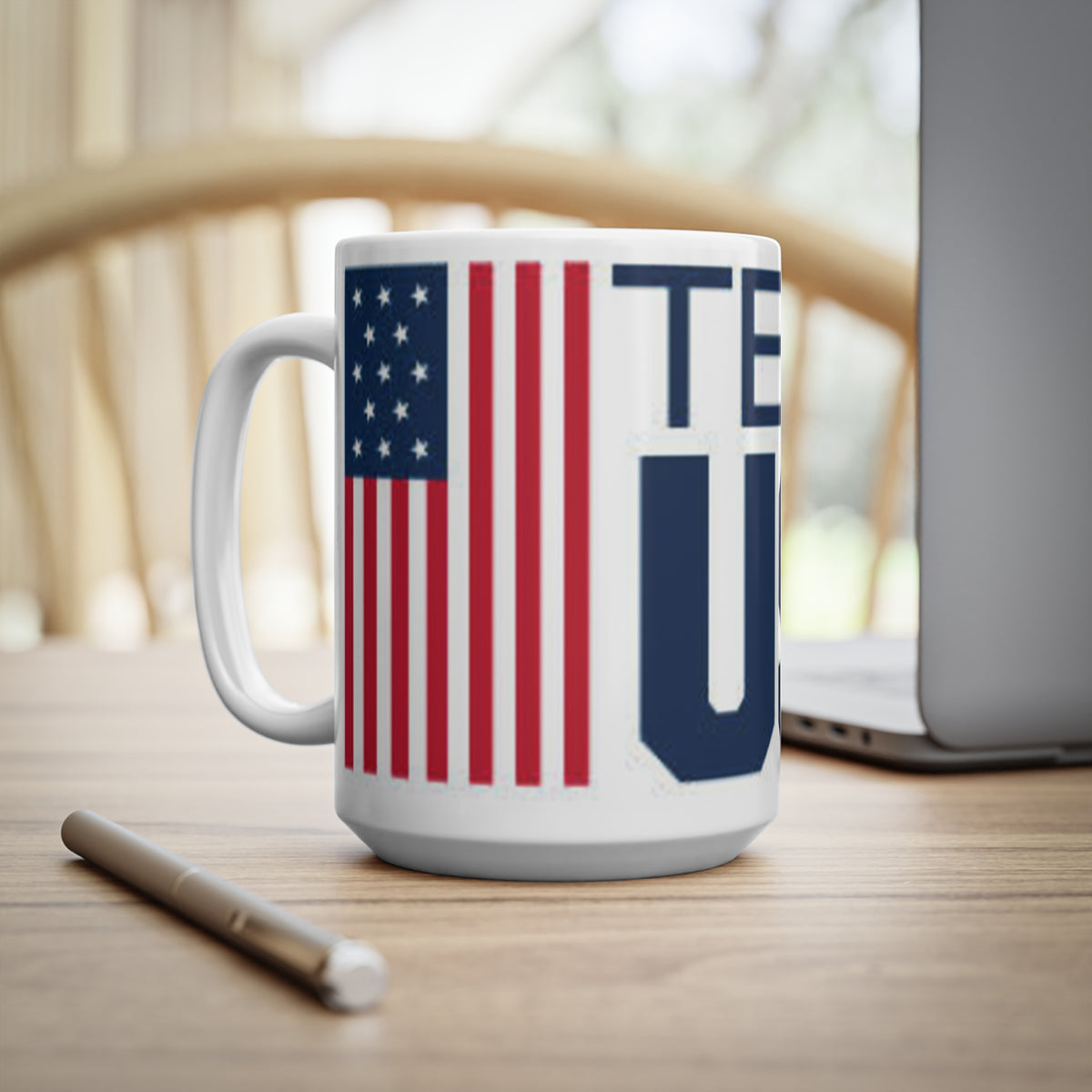 Mug — Team USA Ceramic Coffee Mug (11oz & 15oz) with American Flag