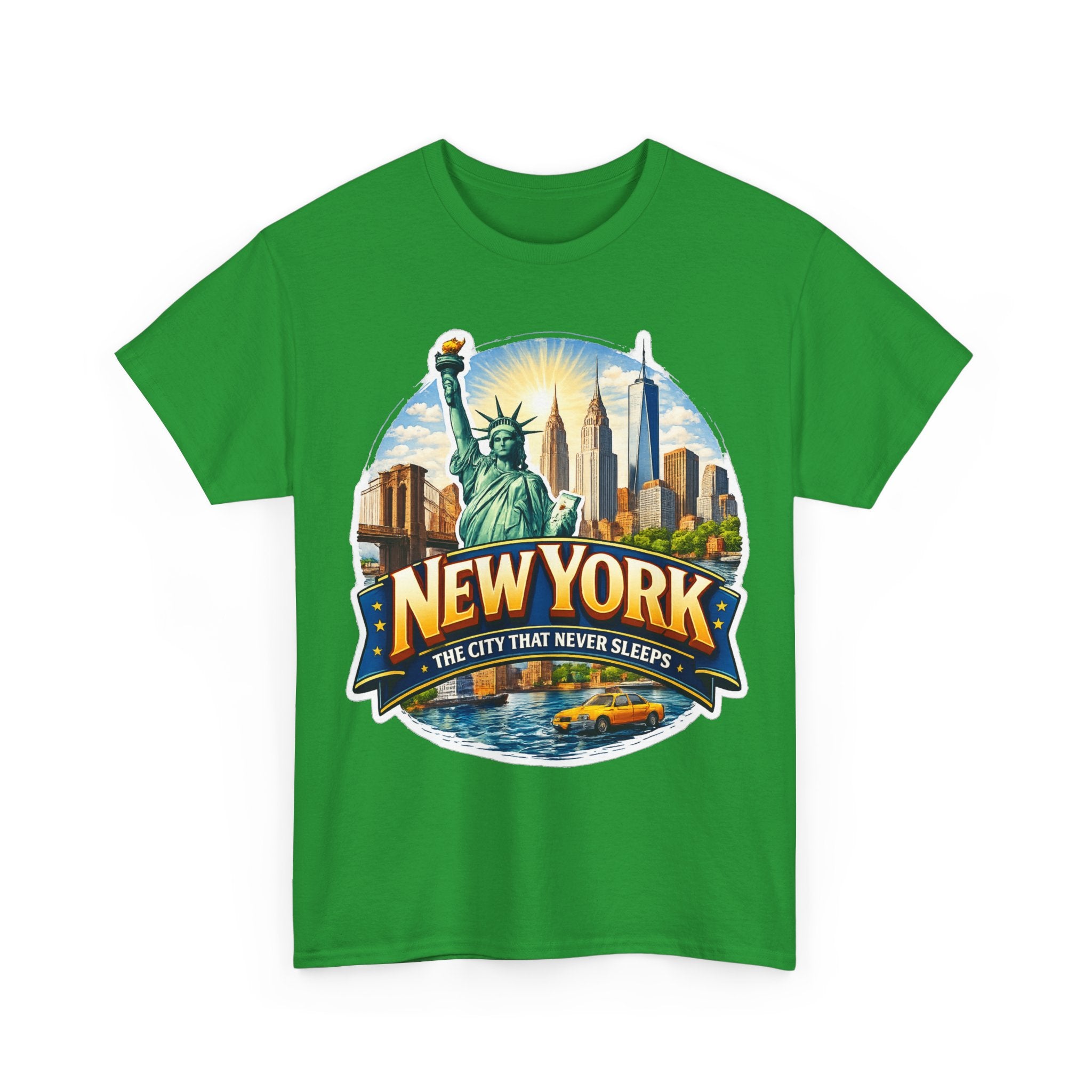 New York City T-Shirt - 'The City That Never Sleeps' Vintage Skyline Tee
