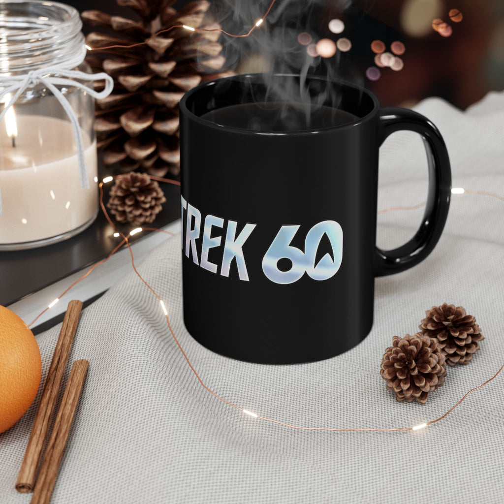 Star Trek 60th Anniversary Black Coffee Mug — Sci‑Fi Fan Gift (11oz/15oz)