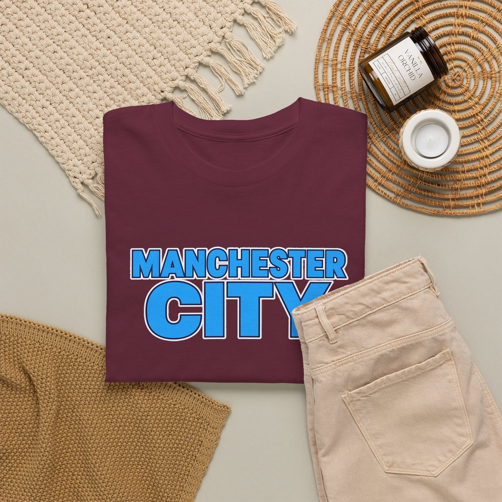 Manchester City T‑Shirt — Retro Blue Logo Tee