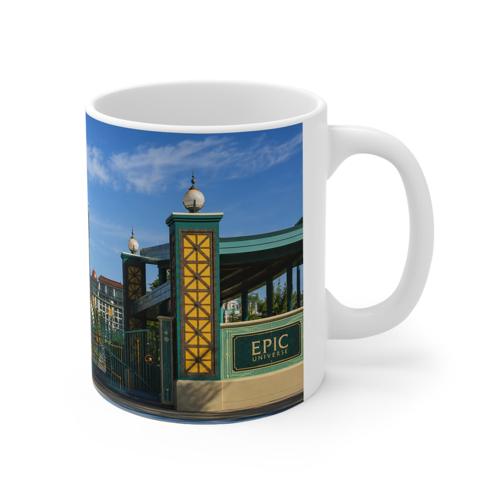 Epic Universe Gateway Ceramic Coffee Mug – 11oz & 15oz