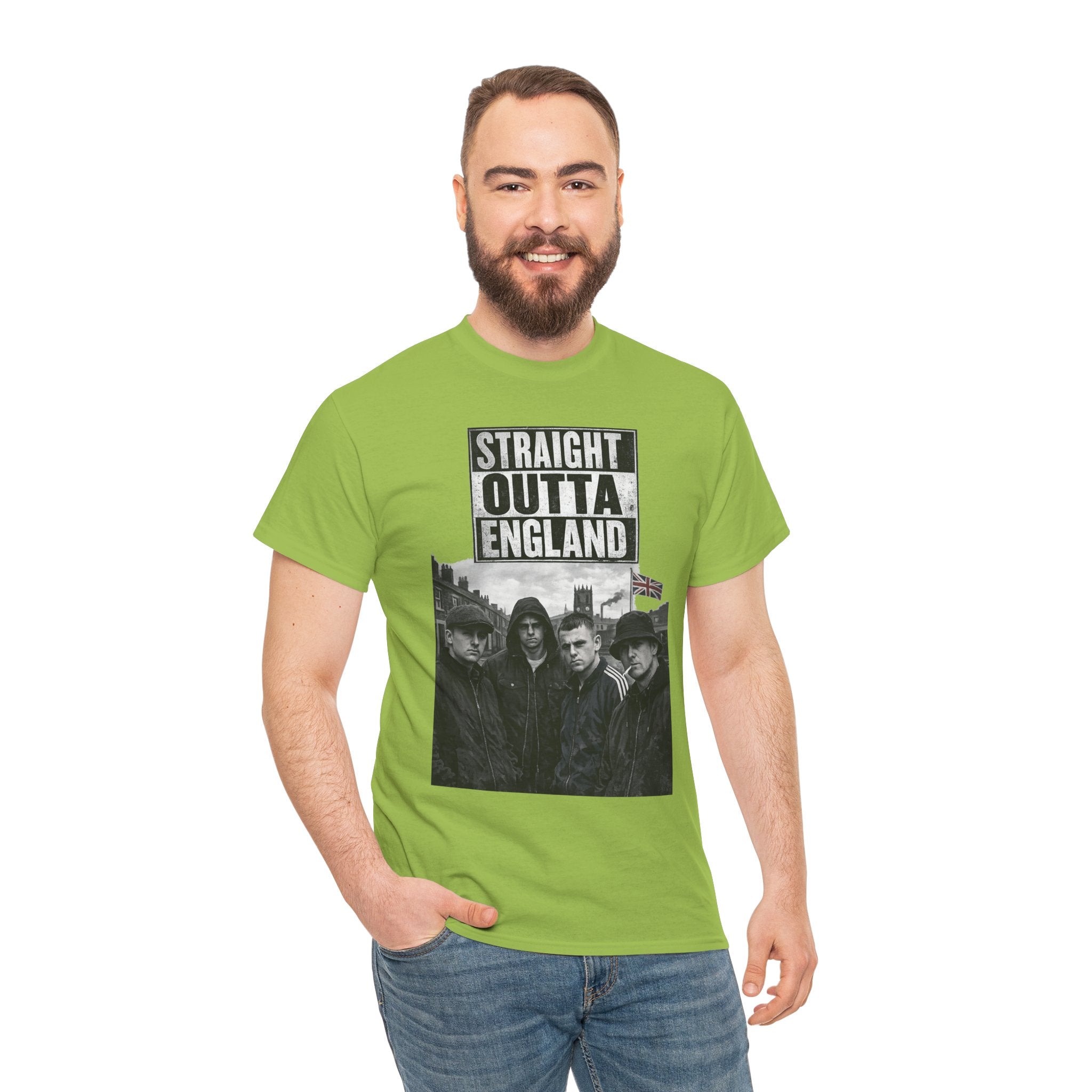 Straight Outta England T-Shirt — Retro Band Photo Tee