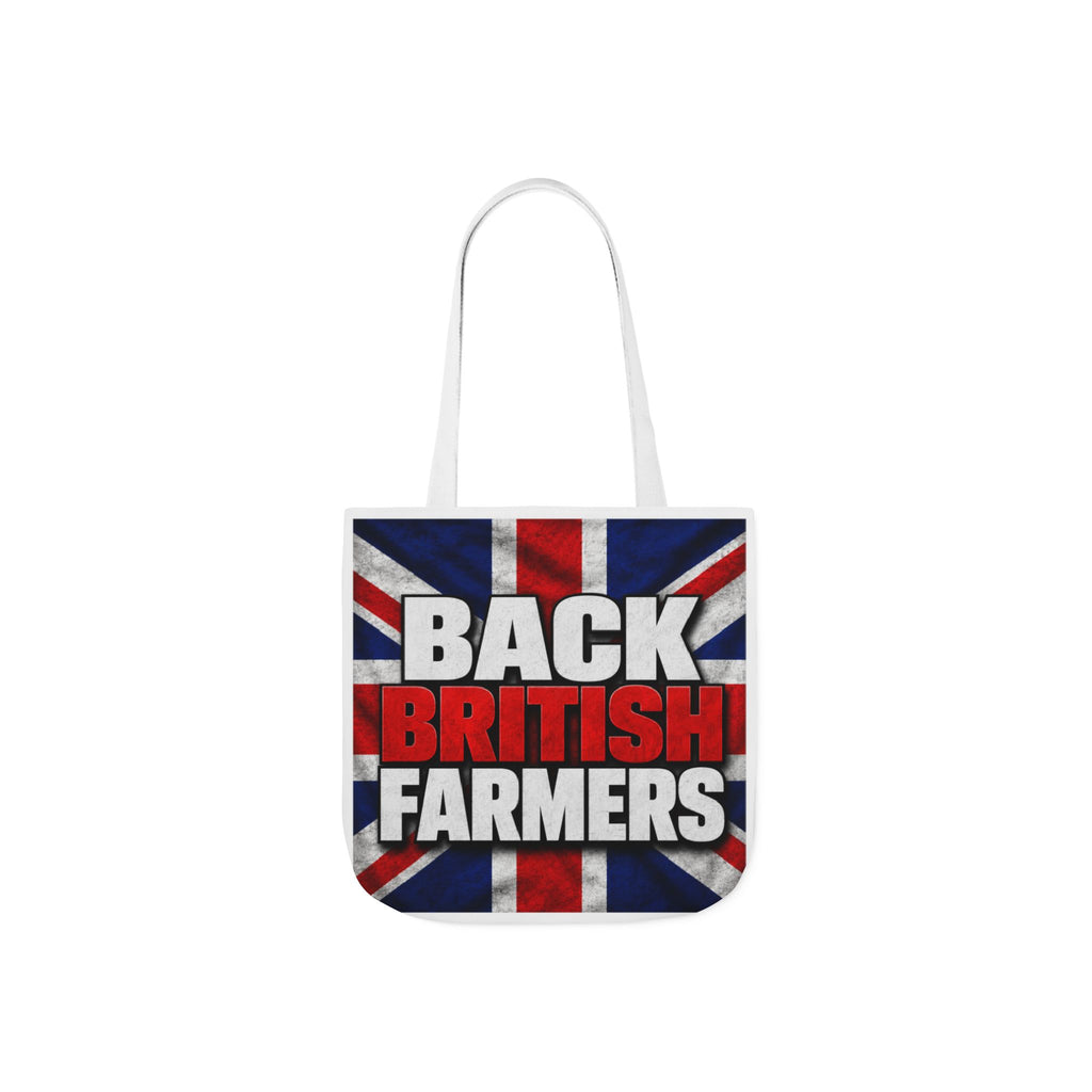 Back British Farmers Canvas Tote Bag — Union Jack Farming Support Tote