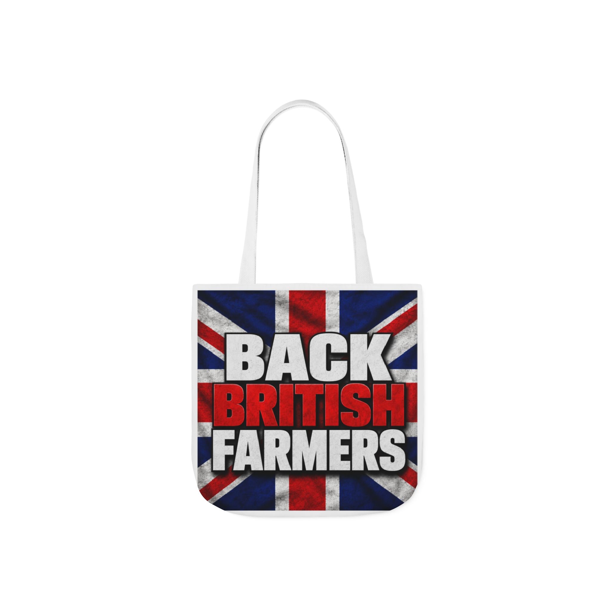 Back British Farmers Canvas Tote Bag — Union Jack Farming Support Tote