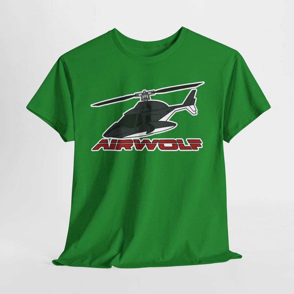 Helicopter Airwolf Tee — Retro Airwolf Logo Graphic T‑Shirt