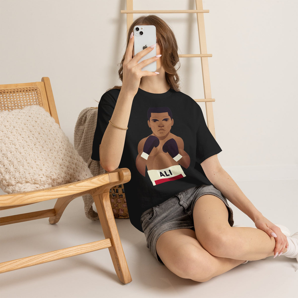 Muhammad Ali Boxing Champion Cotton T-Shirt