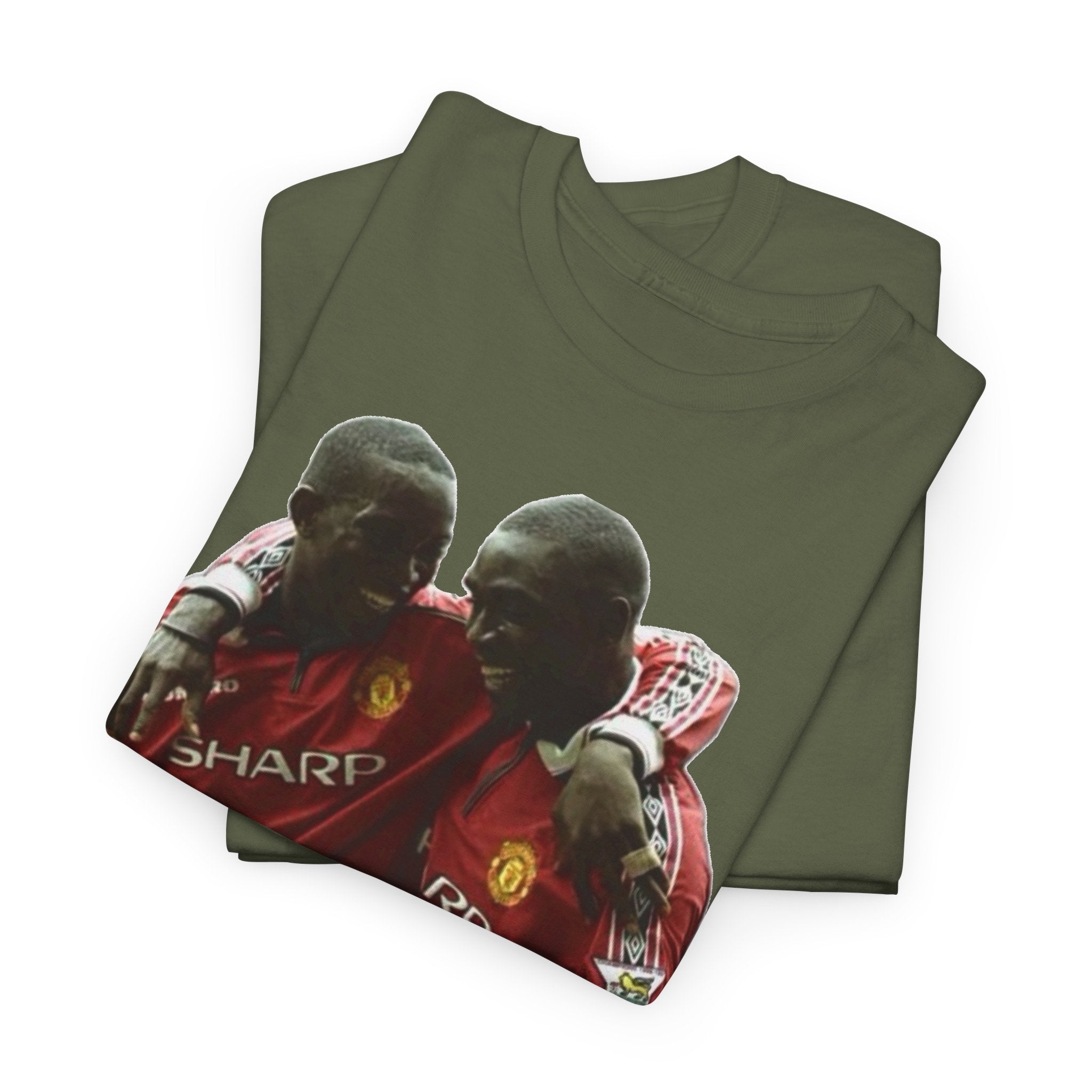 Yorke & Cole Manchester United Soccer Legends Graphic Tee — 'Yorke Cole' Retro Football Shirt