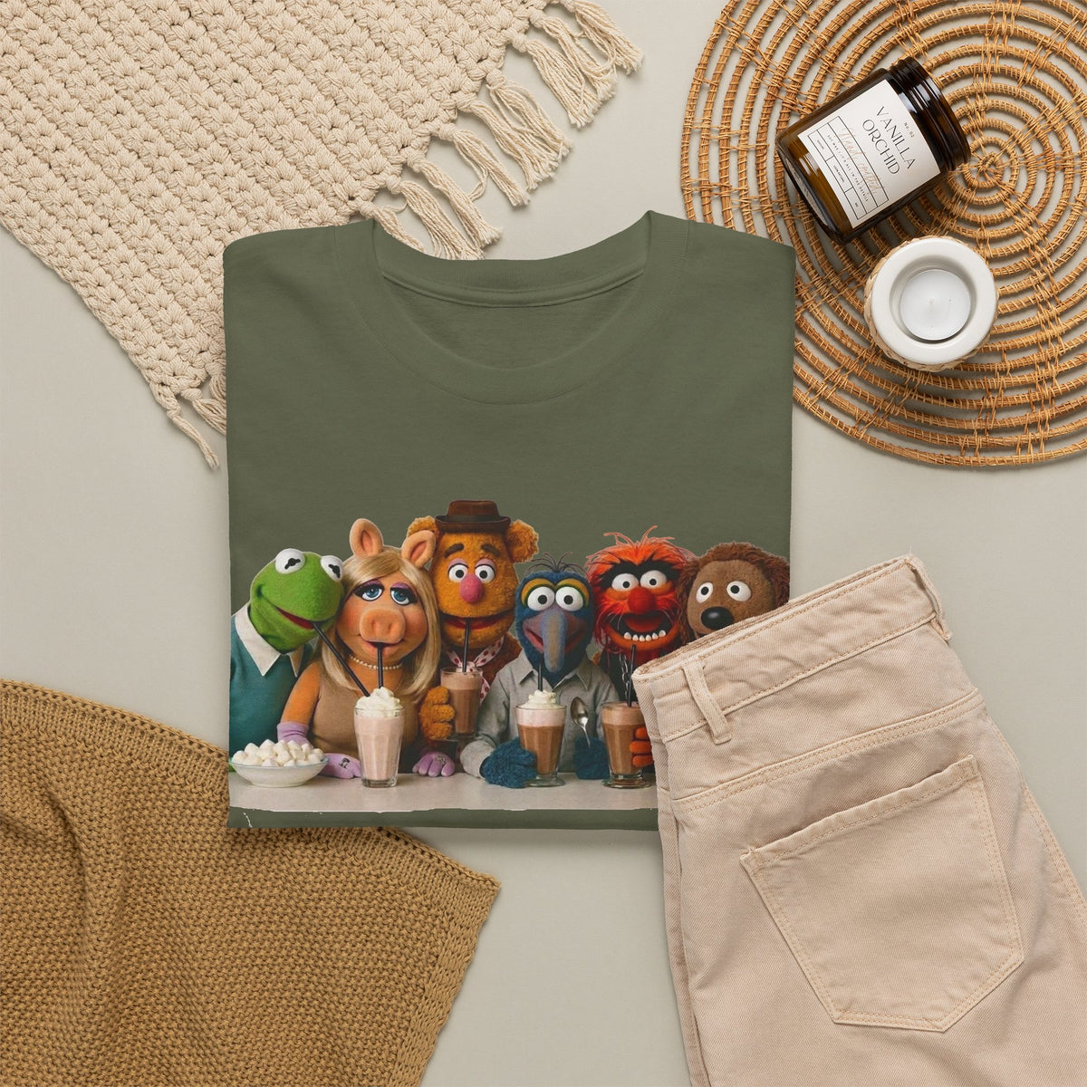 Muppet Cast Retro Poster Cotton T-Shirt