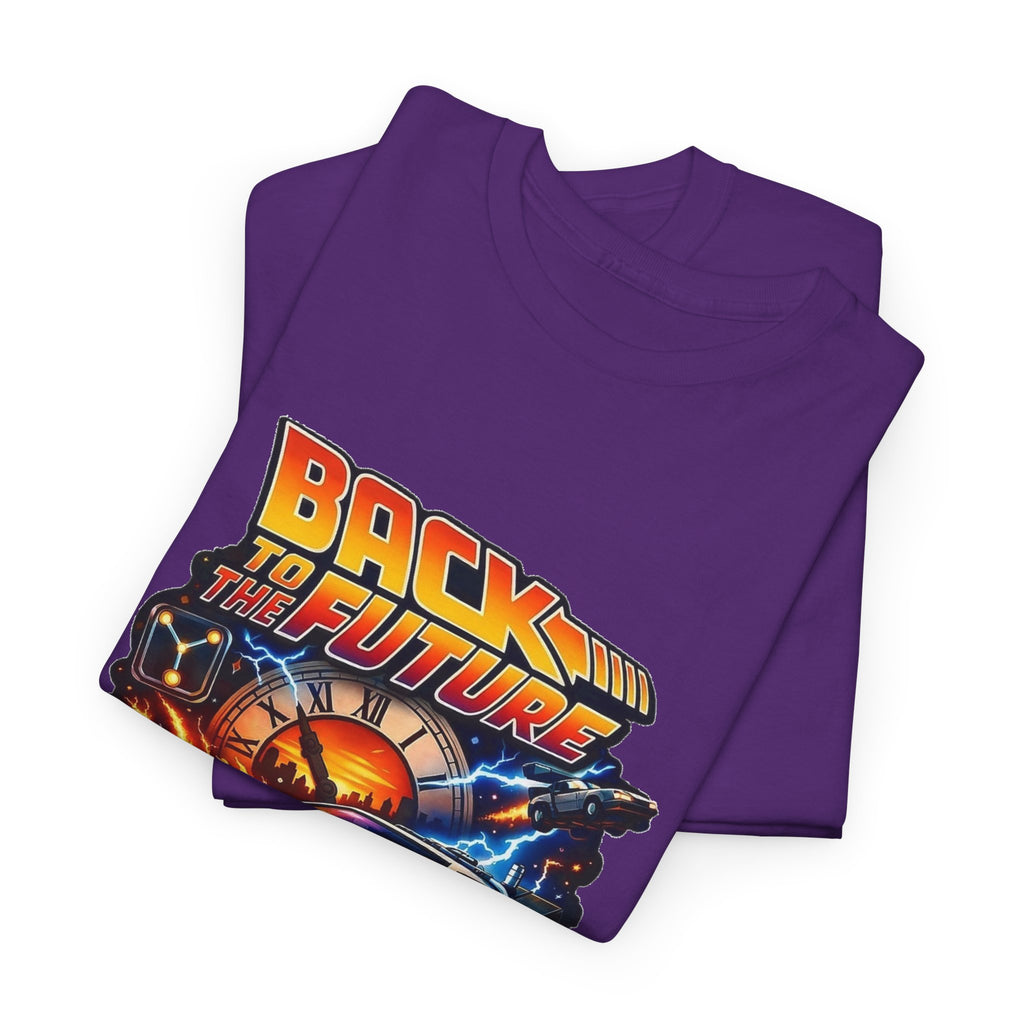 Back to the Future Graphic Tee – Retro 1985 DeLorean Design