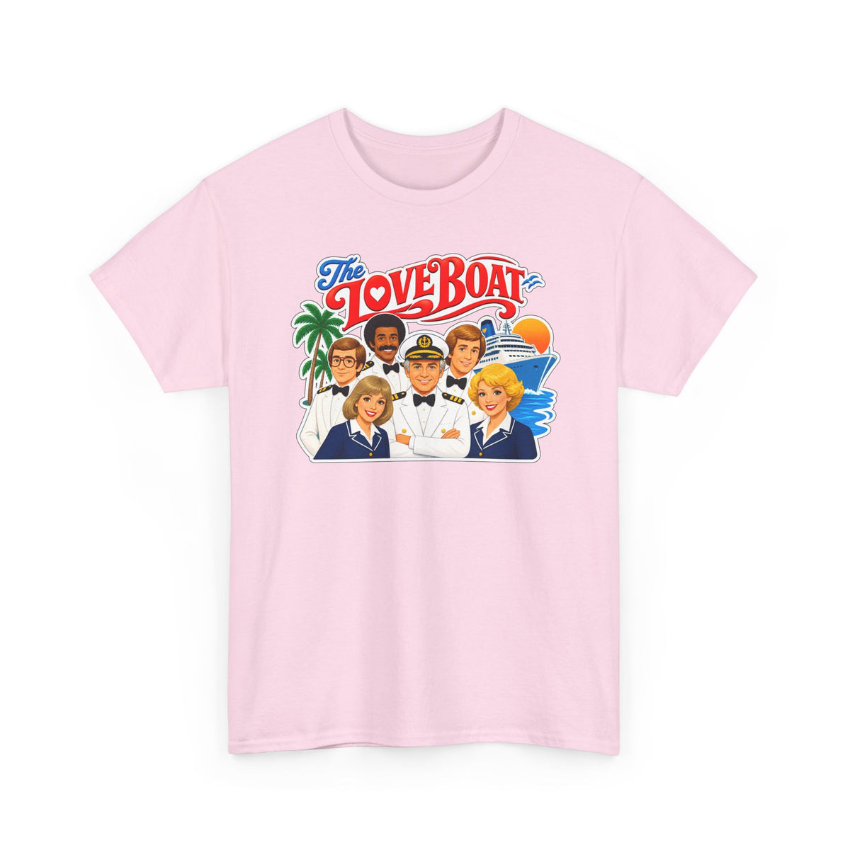 The Love Boat Crew Cotton T-Shirt — Retro TV Cruise Logo Tee
