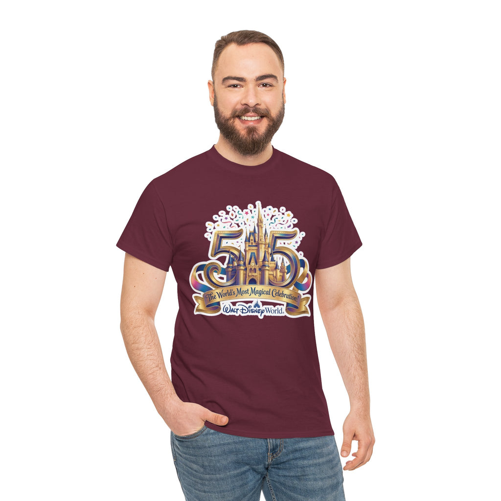 Disney World 50th Anniversary Castle Tee — 'The World's Most Magical Celebration' Souvenir T-Shirt