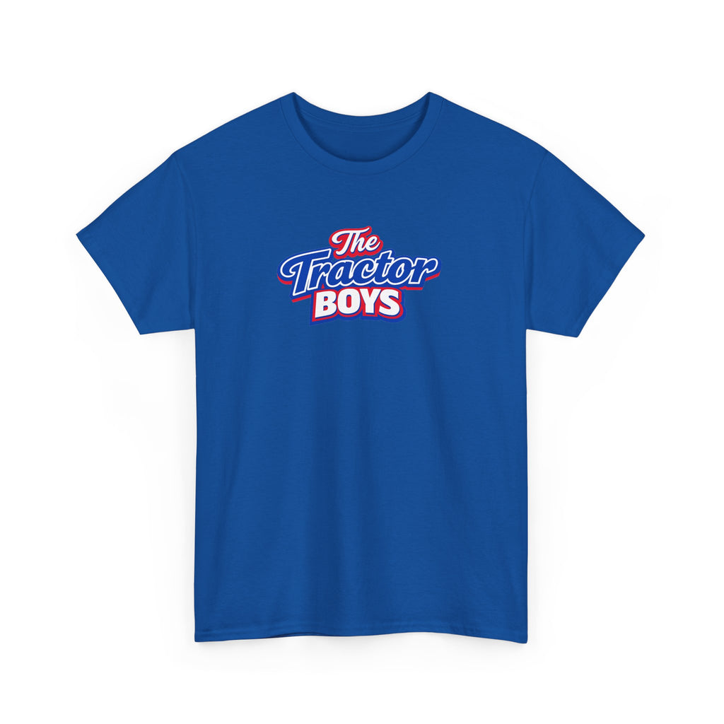 The Tractor Boys T-Shirt — Retro Blue & Red Logo Tee