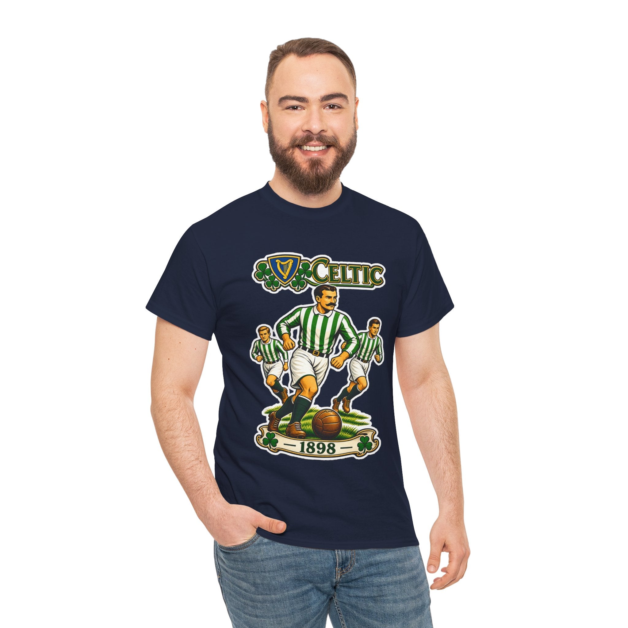 Celtic Football Retro Players Tee — 1898 Vintage Soccer Shirt