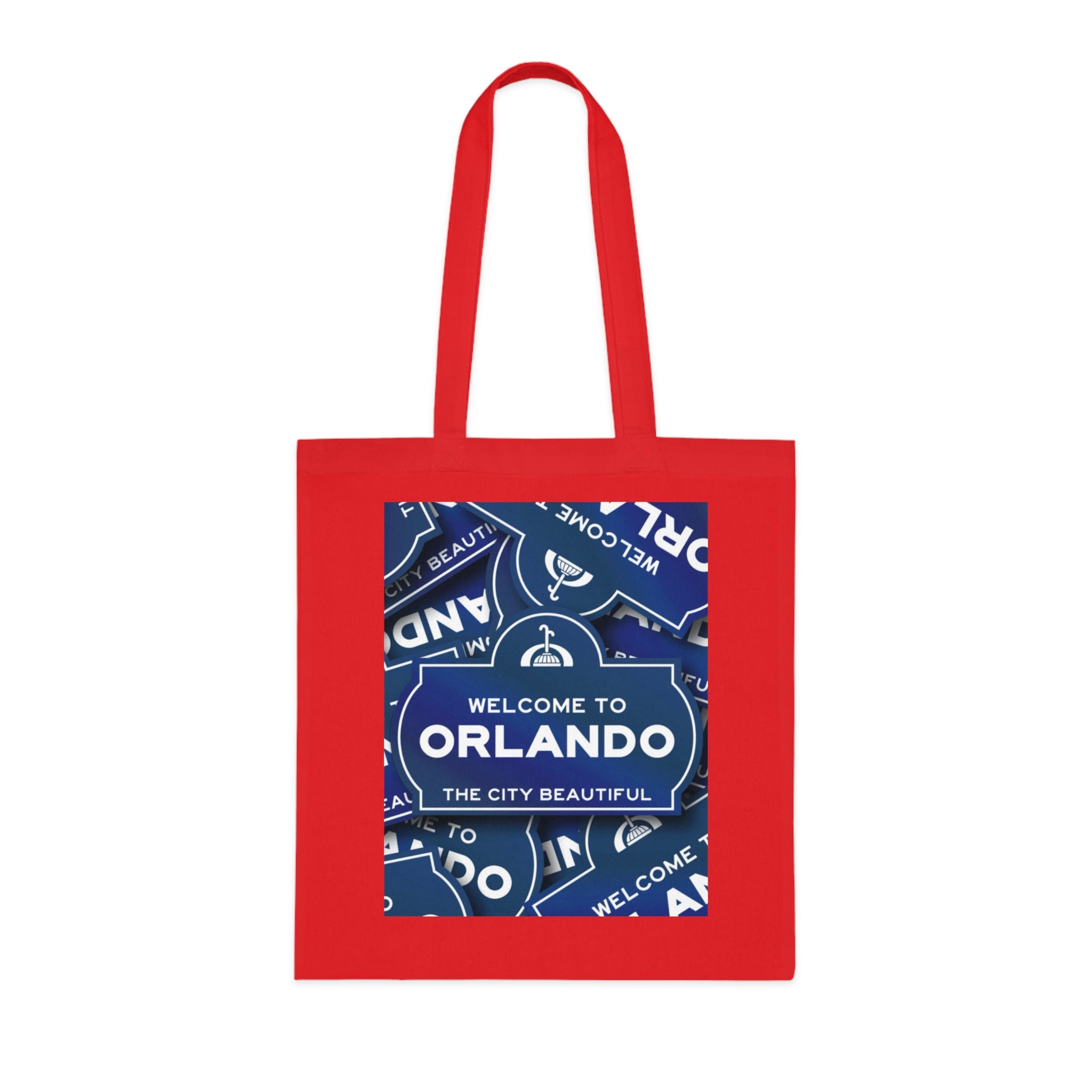 Orlando Souvenir Tote Bag – "Welcome to Orlando" City Beautiful Cotton Shopper