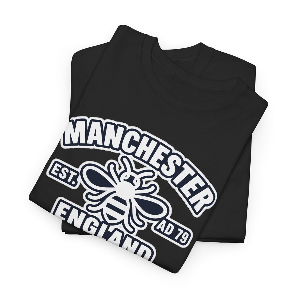 Manchester Bee Cotton T-Shirt – Established 1979 England Graphic Tee