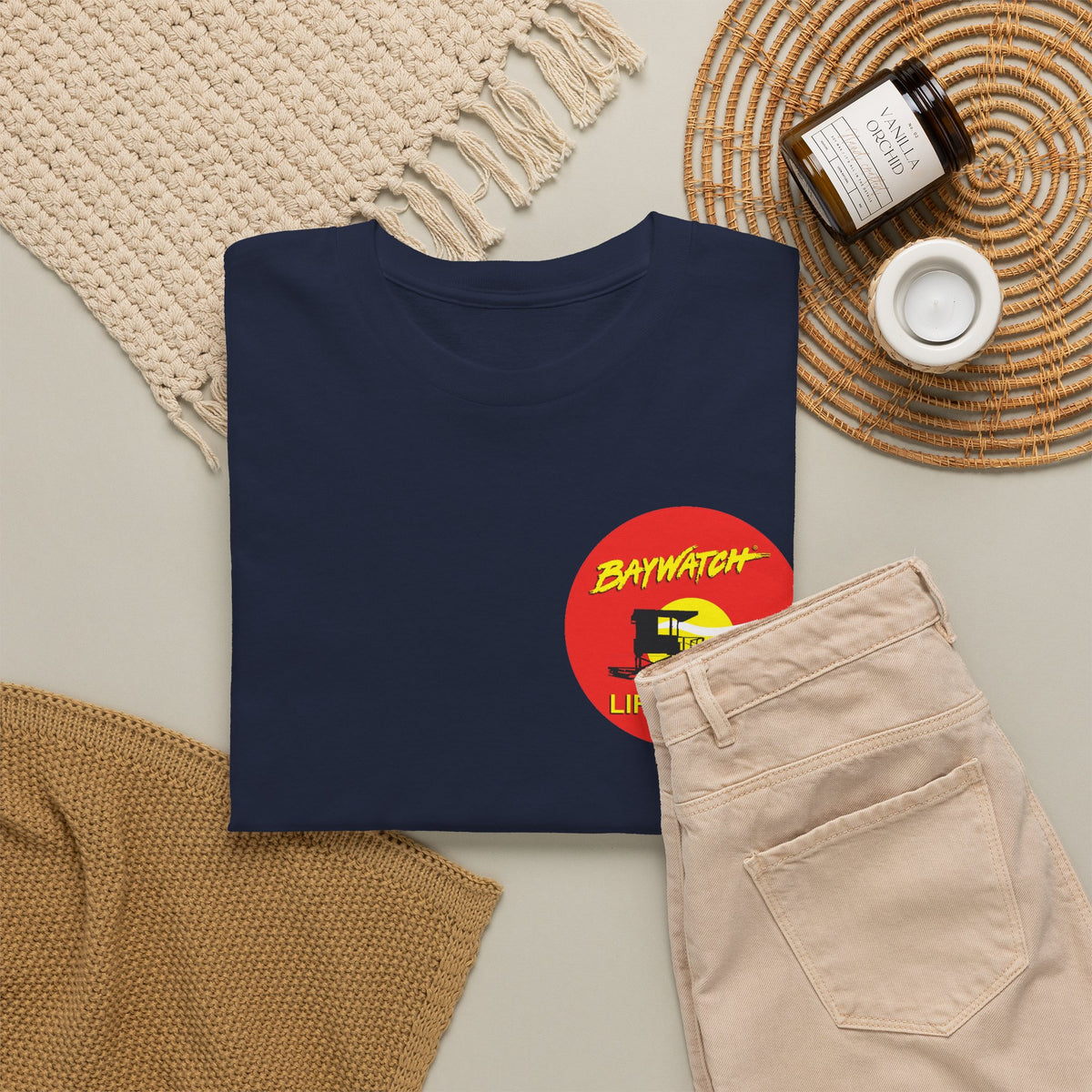 Baywatch Lifeguard Graphic Cotton T-Shirt