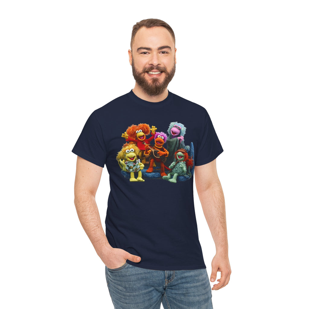 Fraggle Rock Muppet Crew Graphic Tee — Vintage Puppet Group T-Shirt