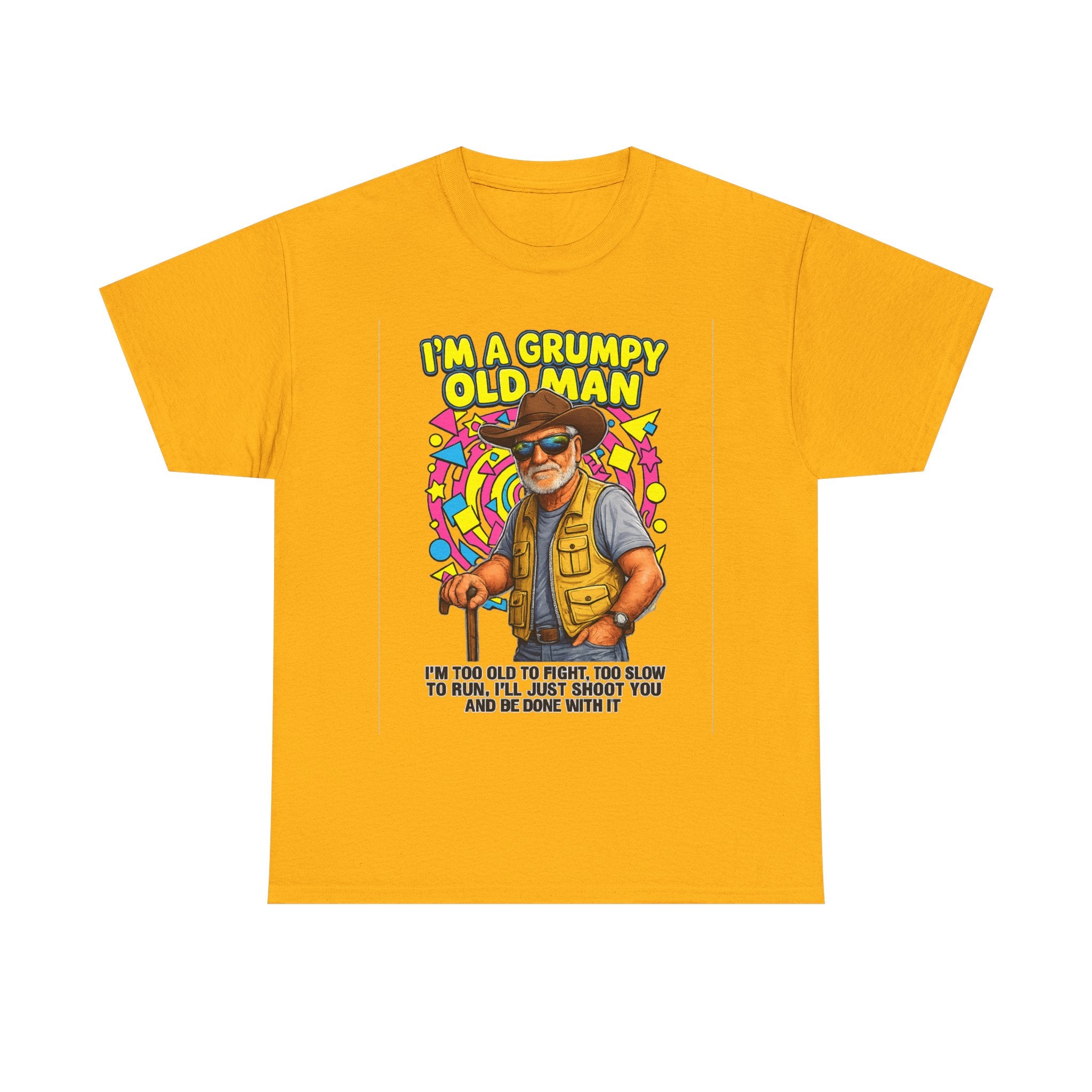 I'm A Grumpy Old Man T-Shirt – Funny Senior Fishing Graphic Tee