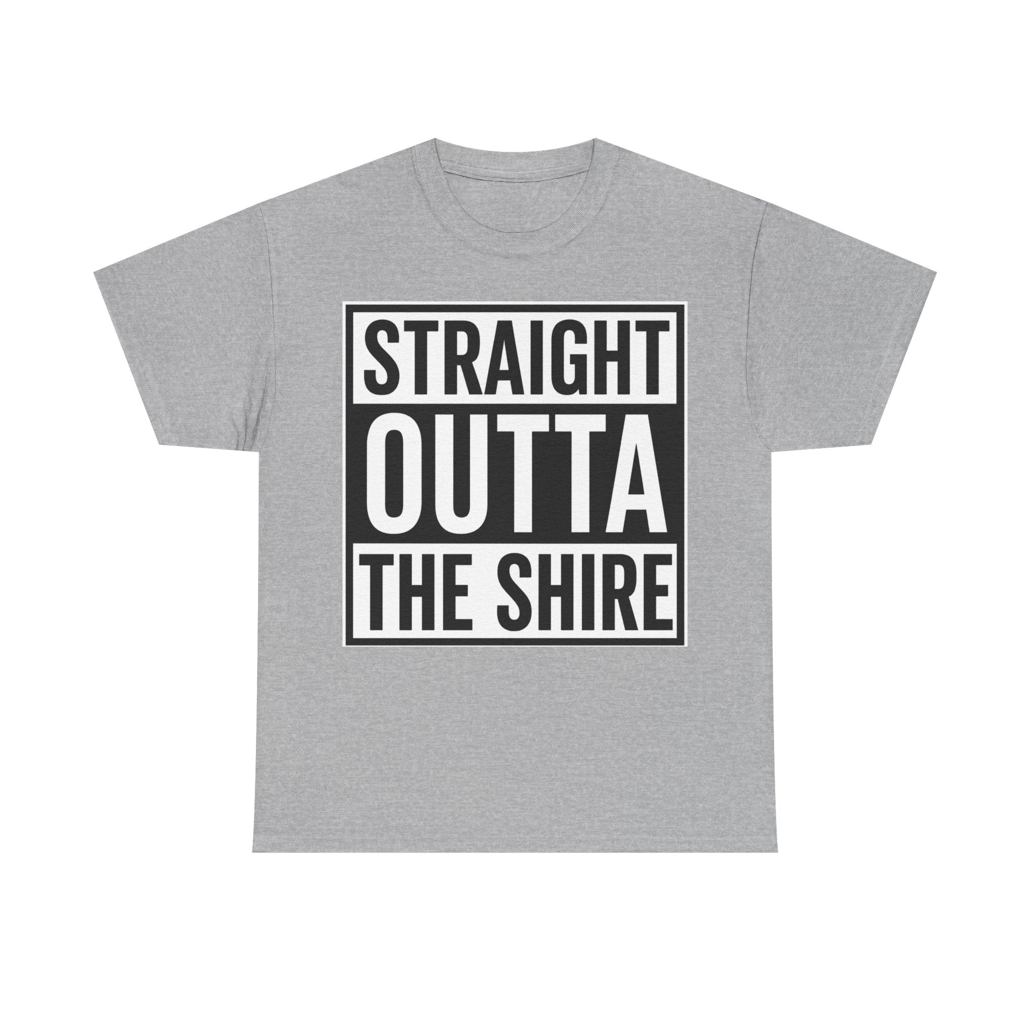 T-Shirt — "Straight Outta The Shire" Funny Hobbit Travel Tee