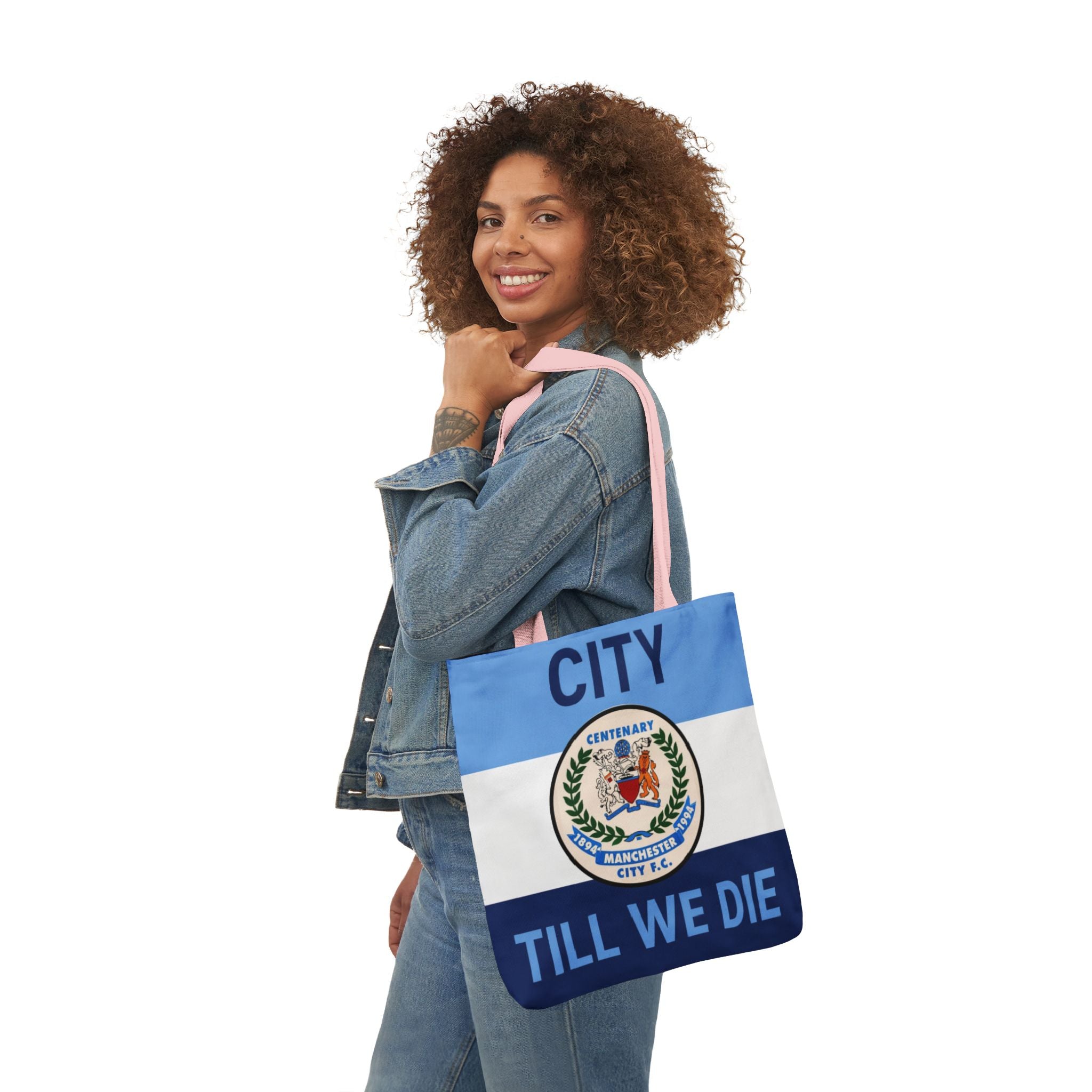 City Till We Die Canvas Tote Bag — Football Fan Flag Tote