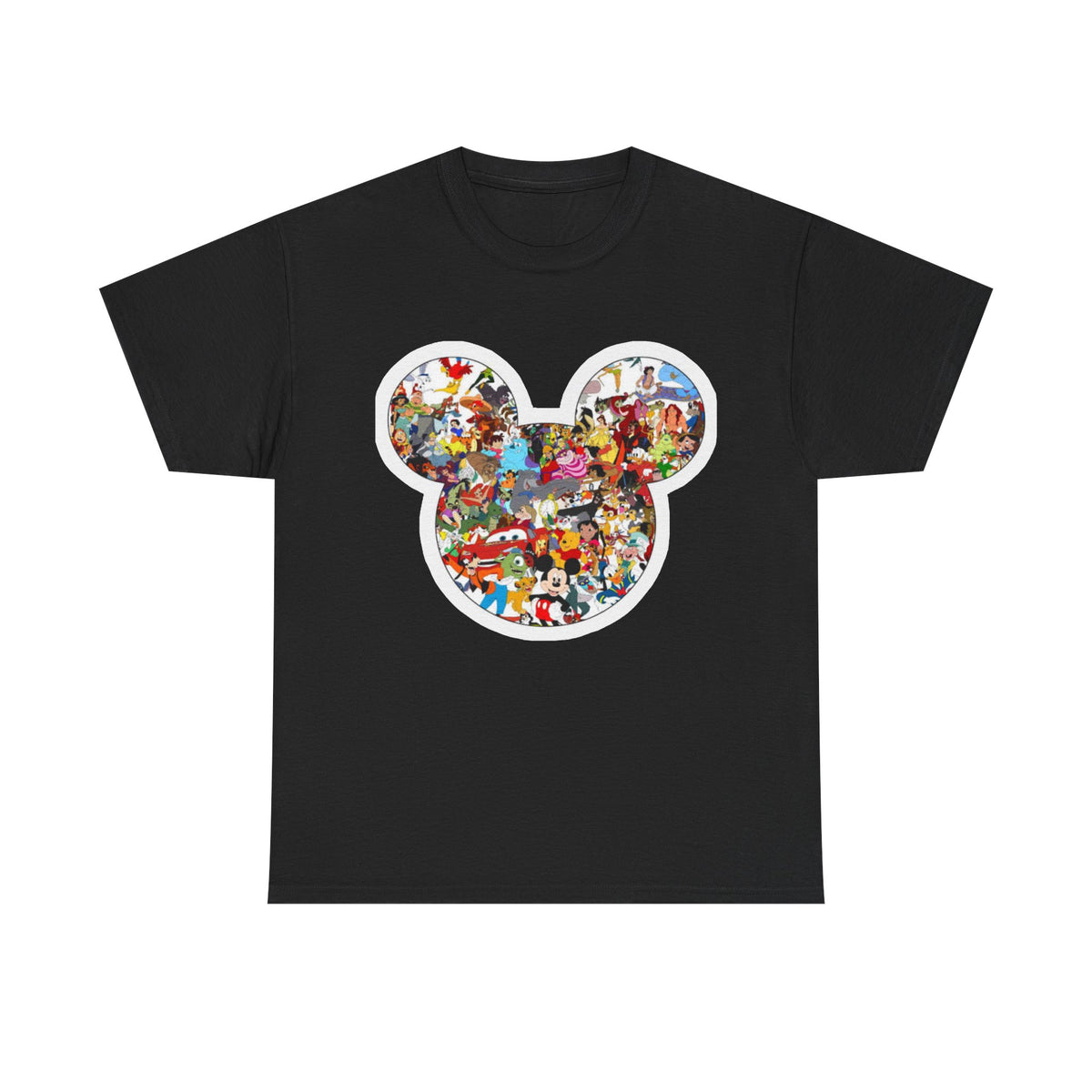 Mickey Collage T-Shirt — Vintage Disney Characters Graphic Tee