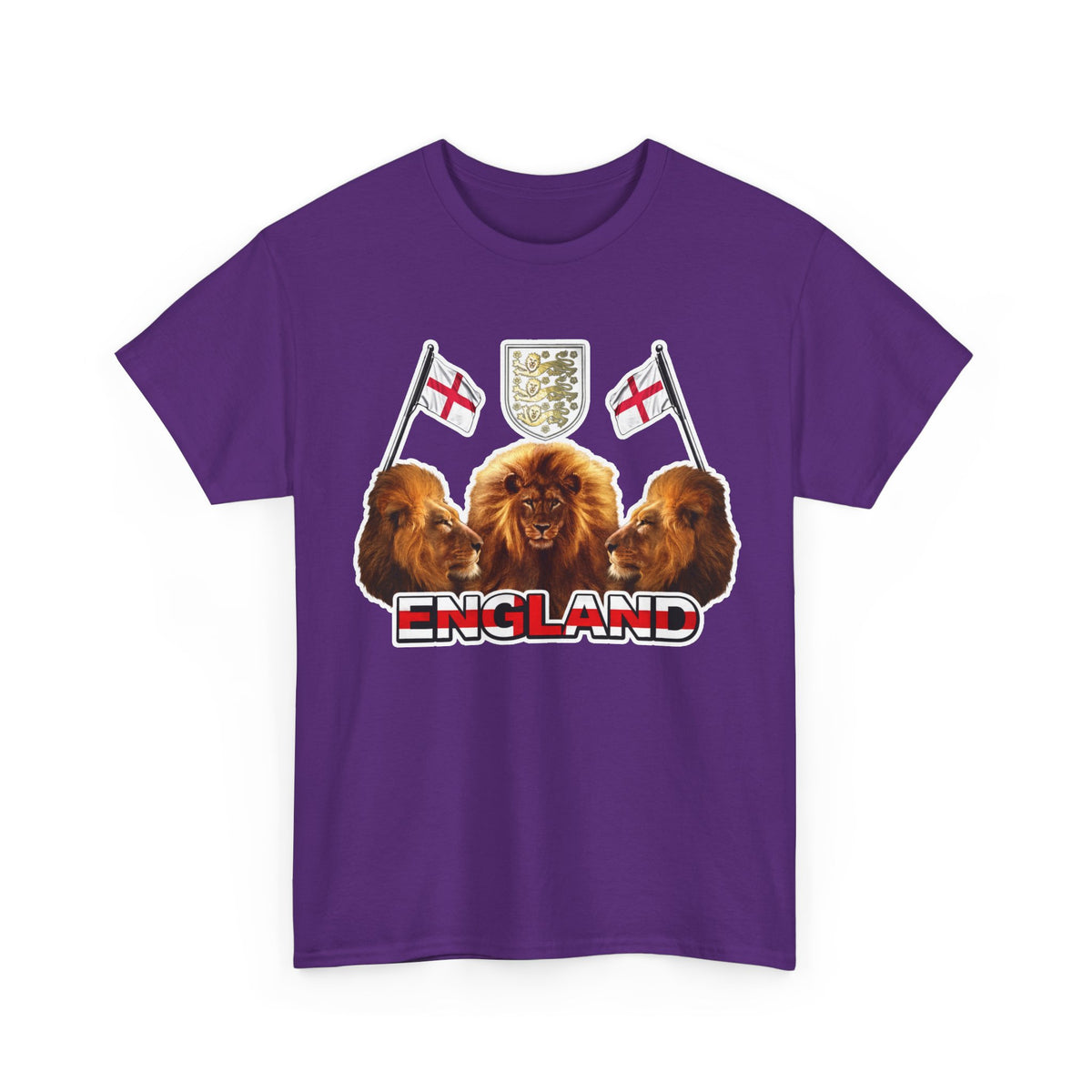 England 3 Lions Cotton Crest T-Shirt