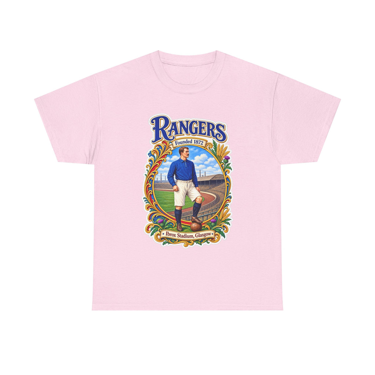 Rangers Retro Player Field Graphic Cotton T-Shirt