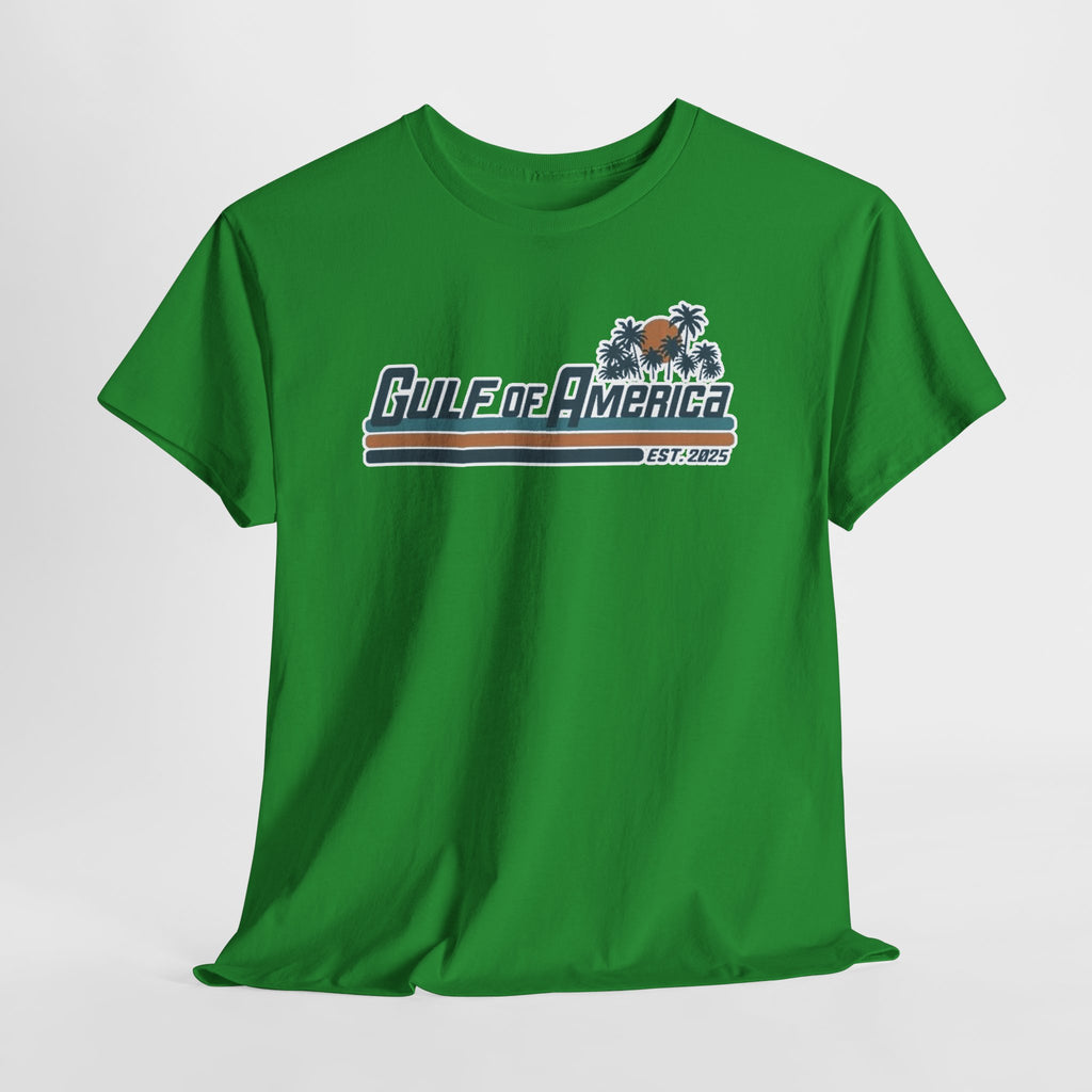 Gulf of America Vintage Surf Tee — Retro Beach Logo T-Shirt
