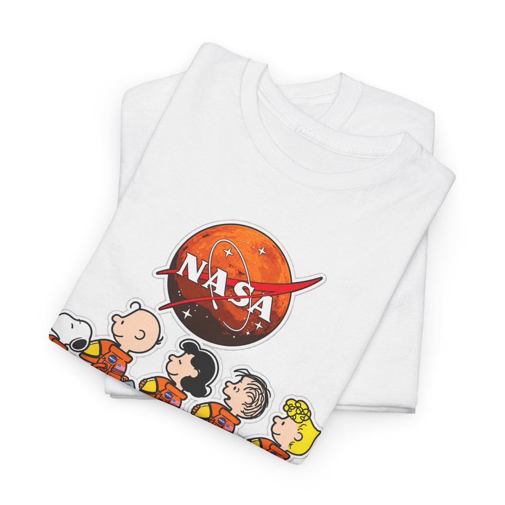NASA Peanuts Cartoon T‑Shirt — Retro Space Snoopy & Crew Graphic Tee