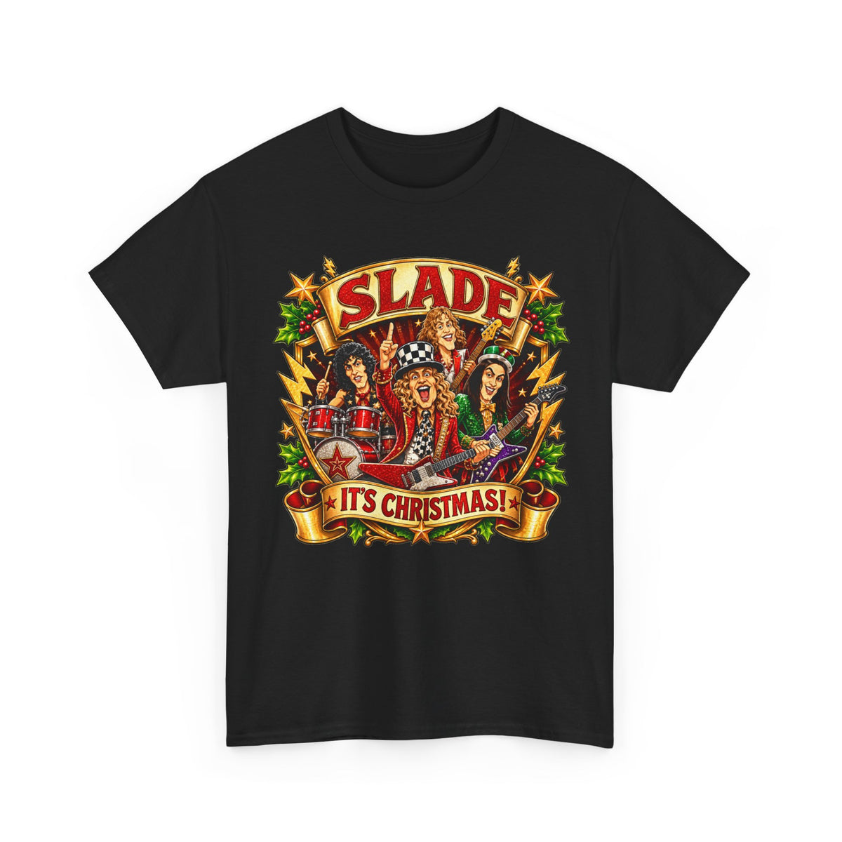Slade it's Christmas Unisex Heavy Cotton Tee
